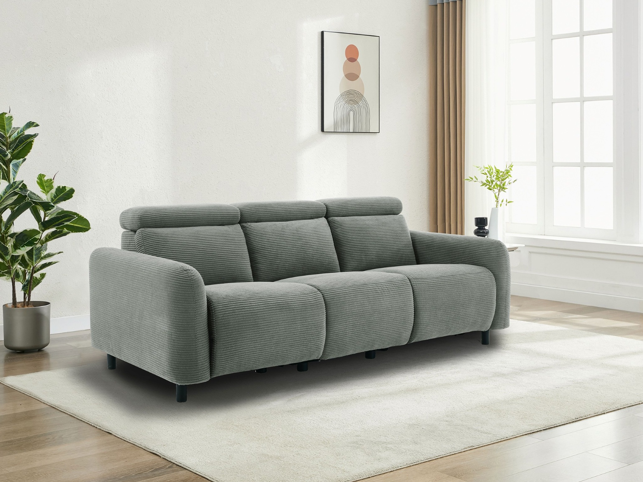 Sofa mit Liegefunktion Denton 1511 (Grau)