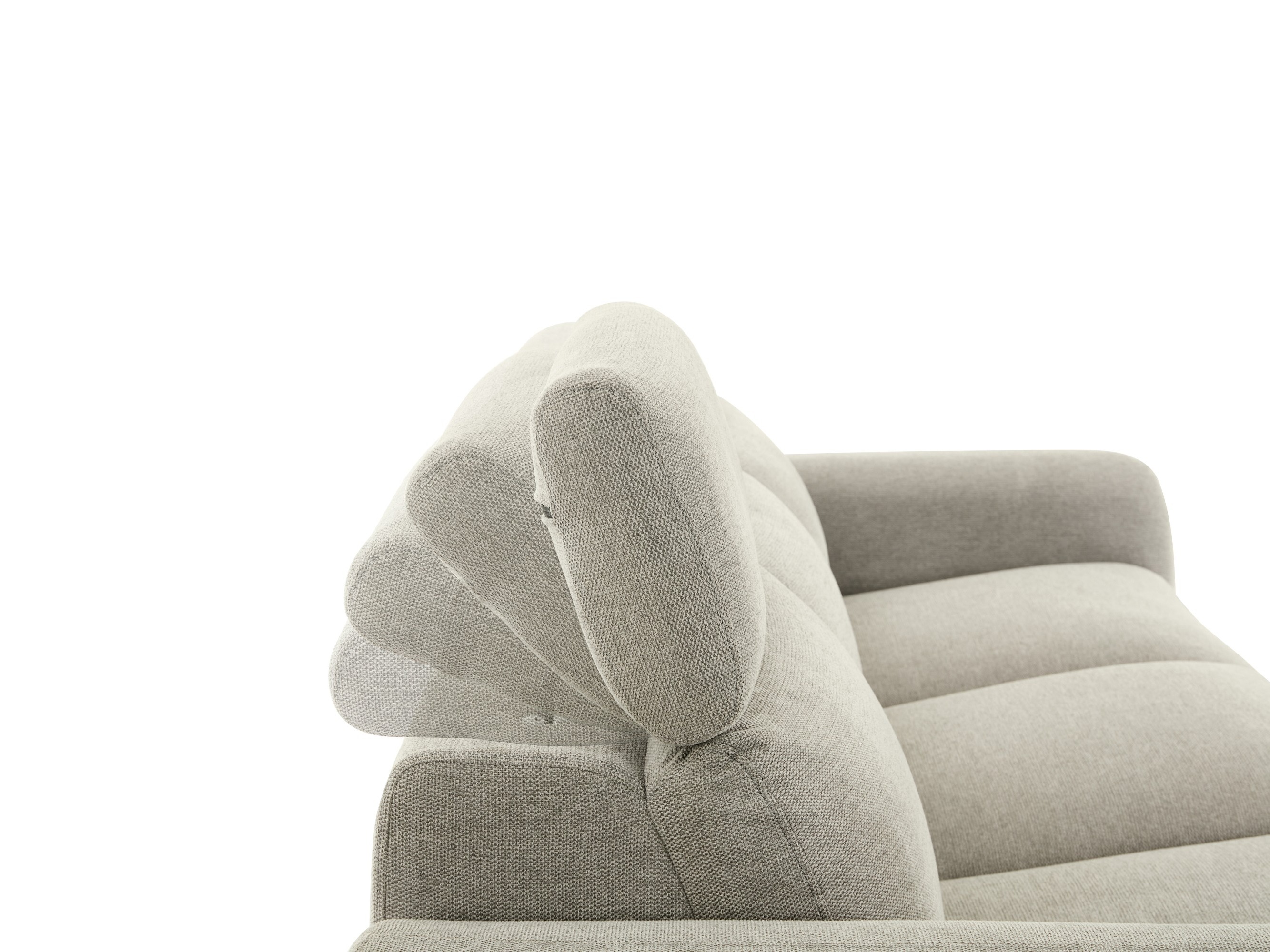 Sofa mit Liegefunktion Denton 1512 (Hellgrau)