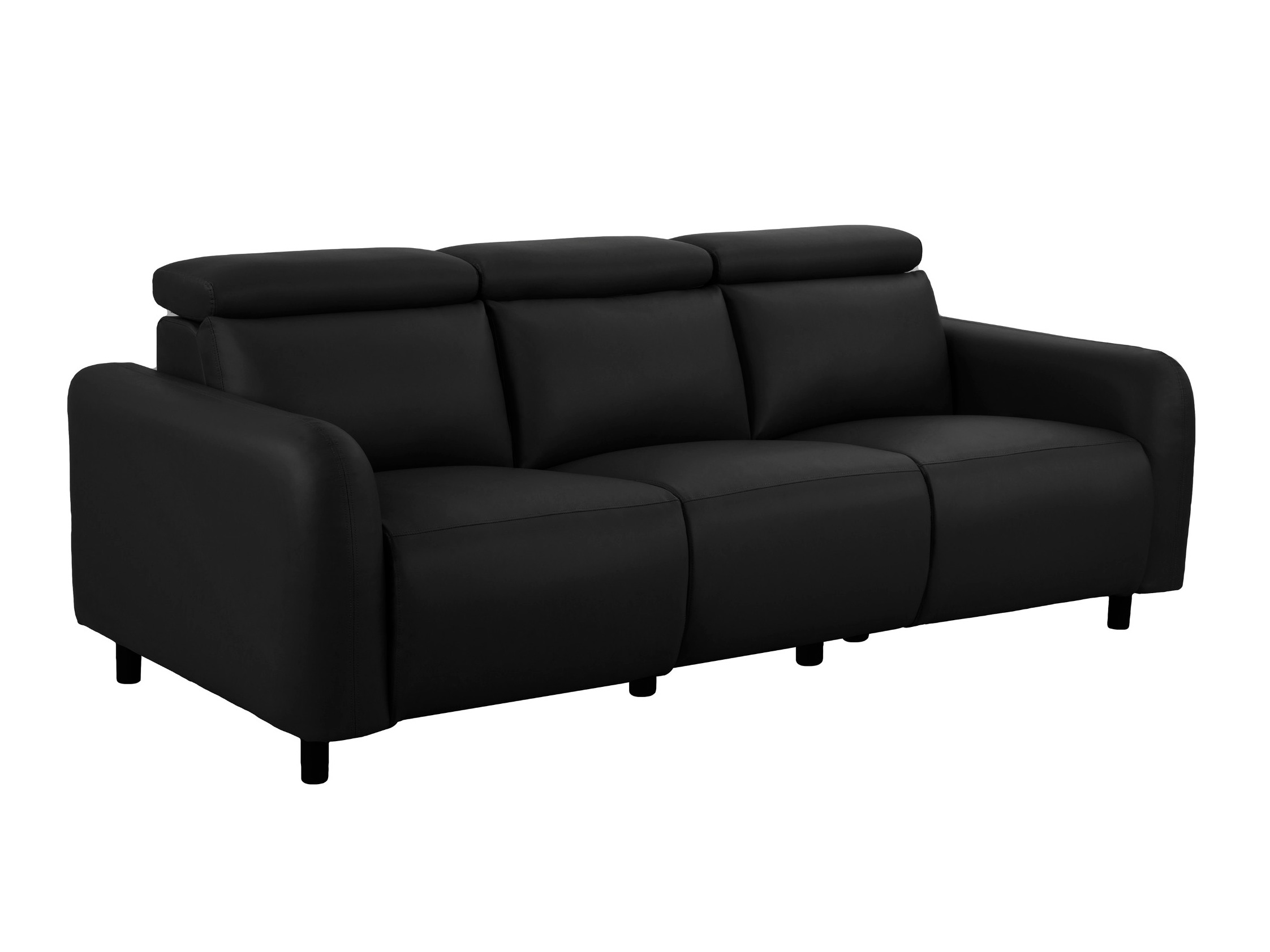 Sofa mit Liegefunktion Denton 1512 (Schwarz)