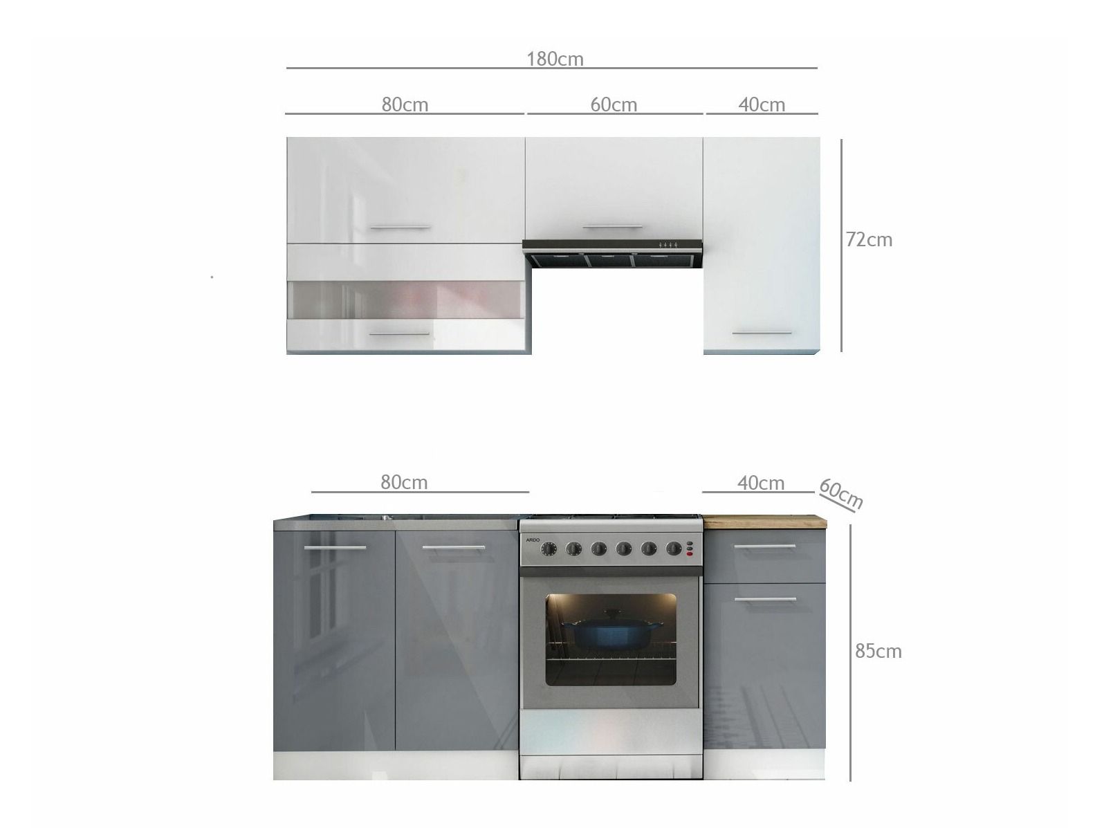 Modulares Küchenset Tiffa Mix 100
