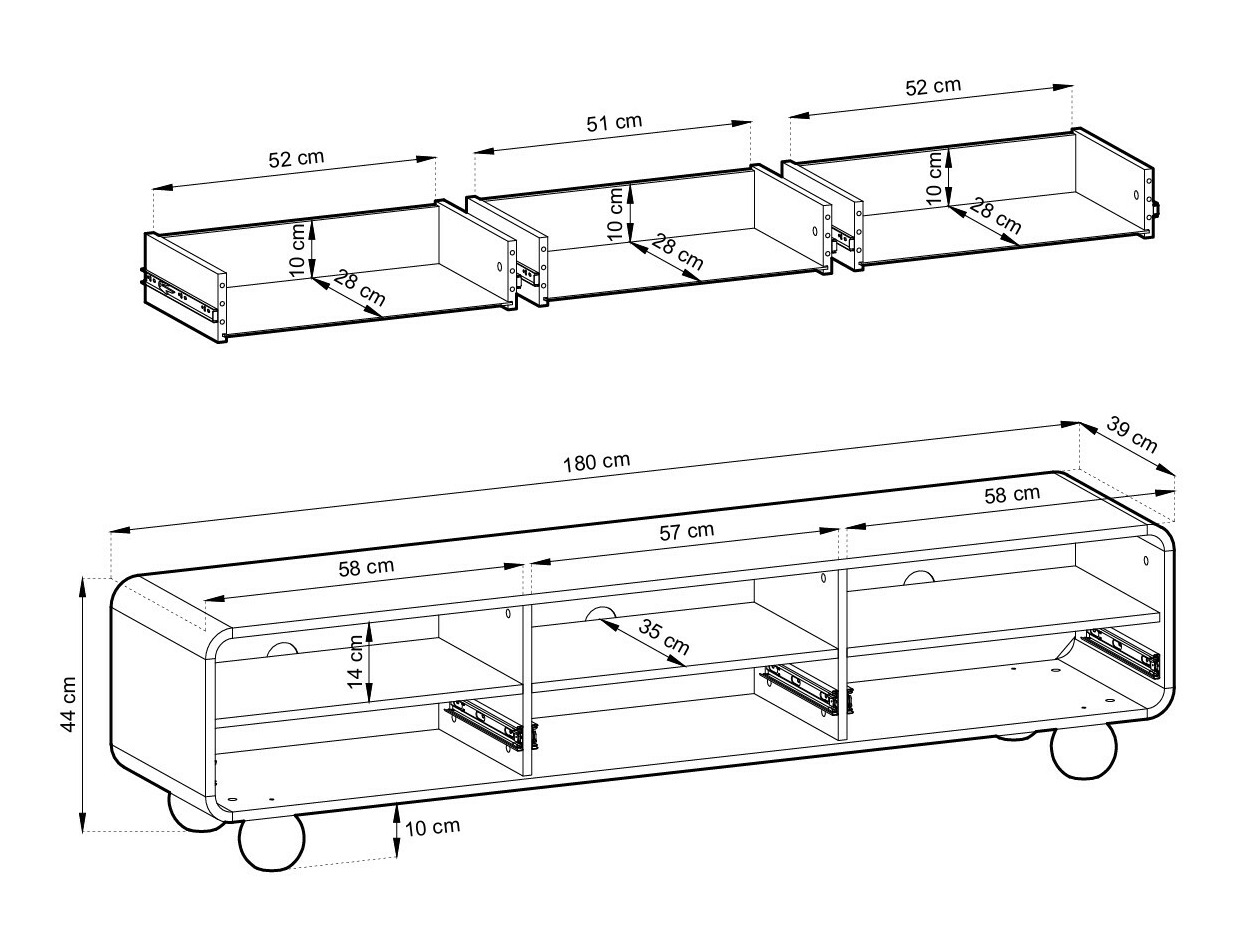 TV-Möbel Vendori 101