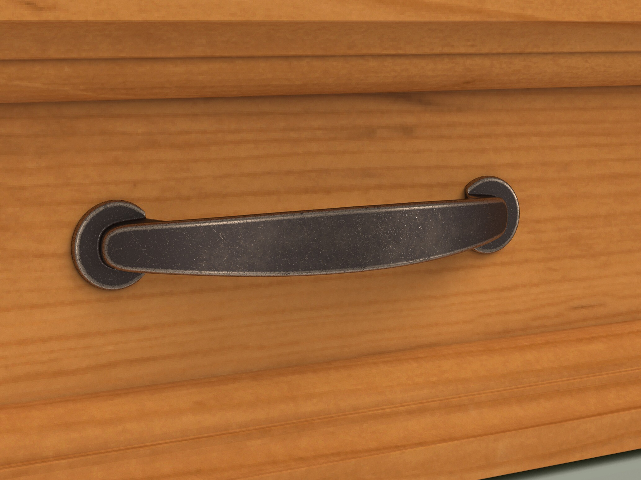 TV-Möbel Tolelio 128 (Grün + Kiefernholzoptik)