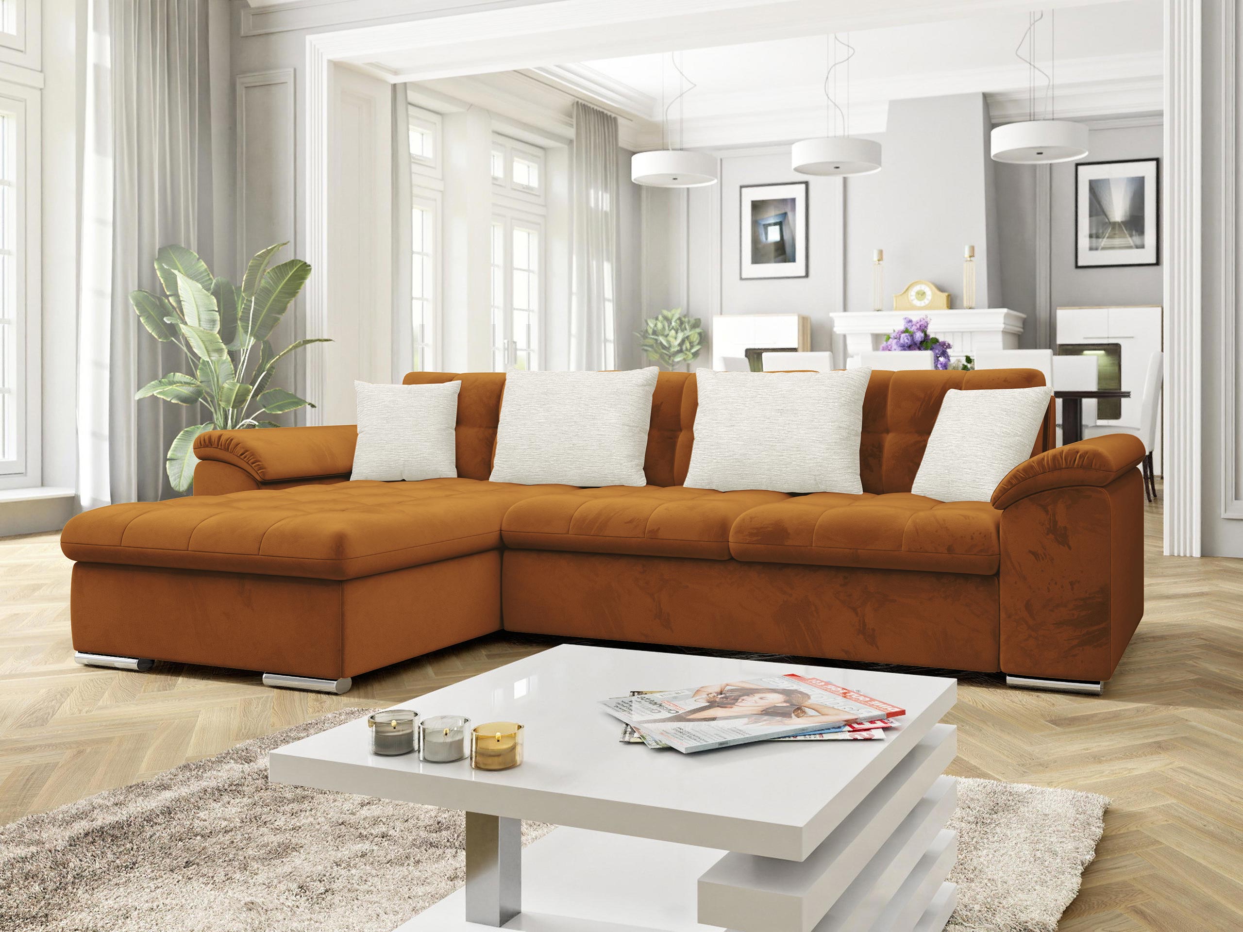 Ecksofa Comfivo 181 (Pianicht 21 + Mokka 03)