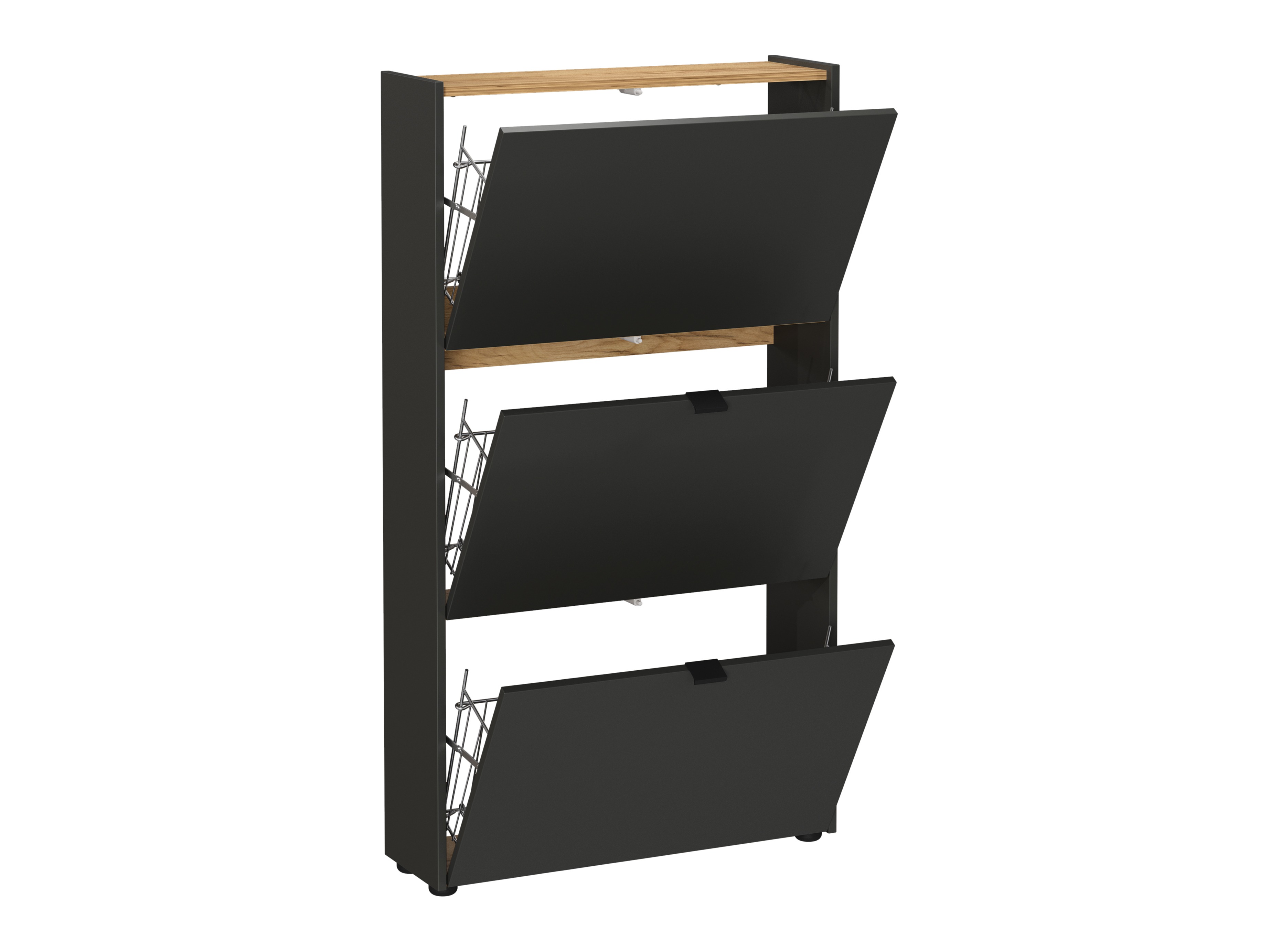 Schuhschrank Cirsale 113 (Navarra eichenholzoptik + Graphit)