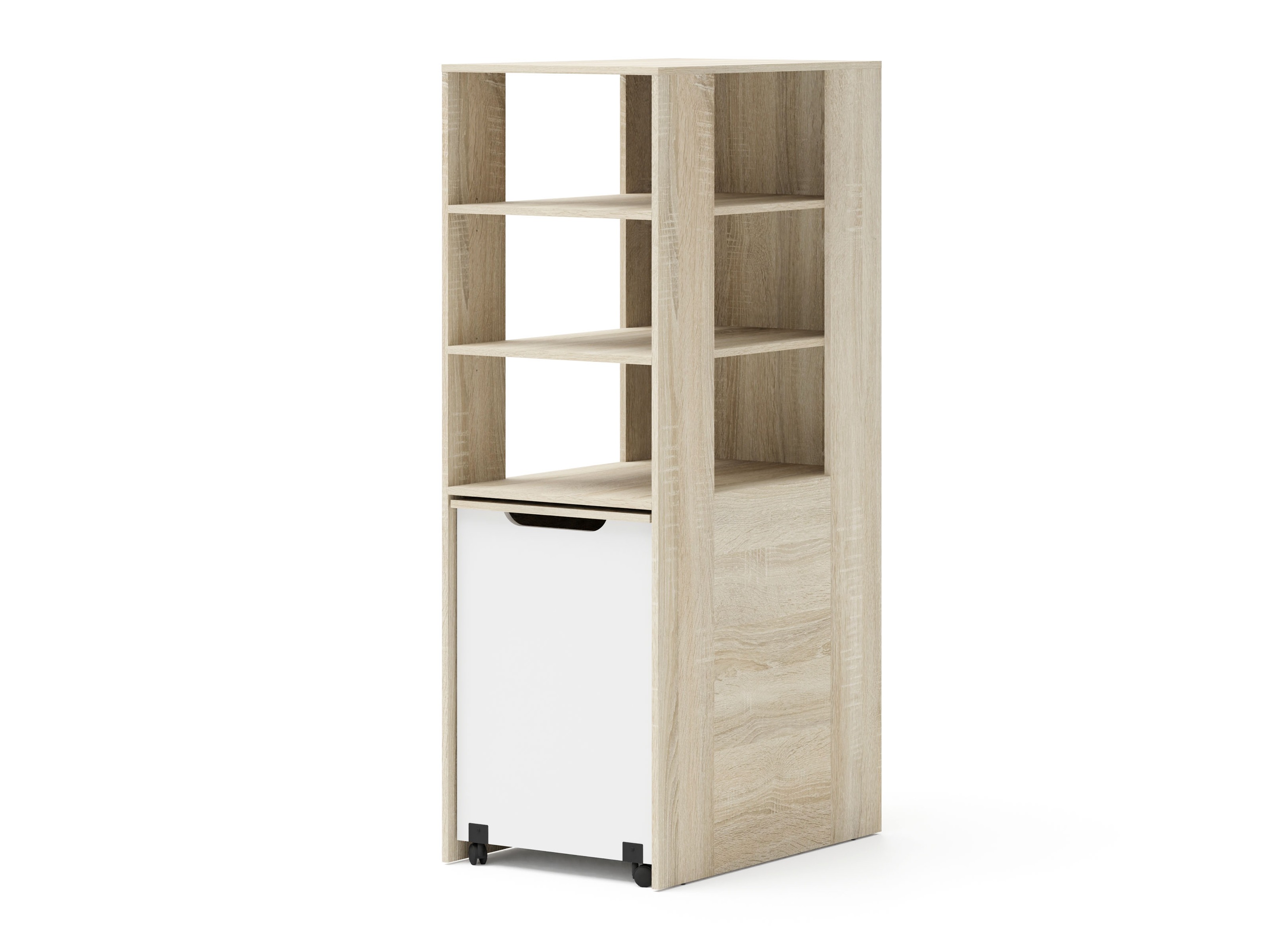 Bürotisch Elitenu 100 (Sonoma eichenholz + Weiss)