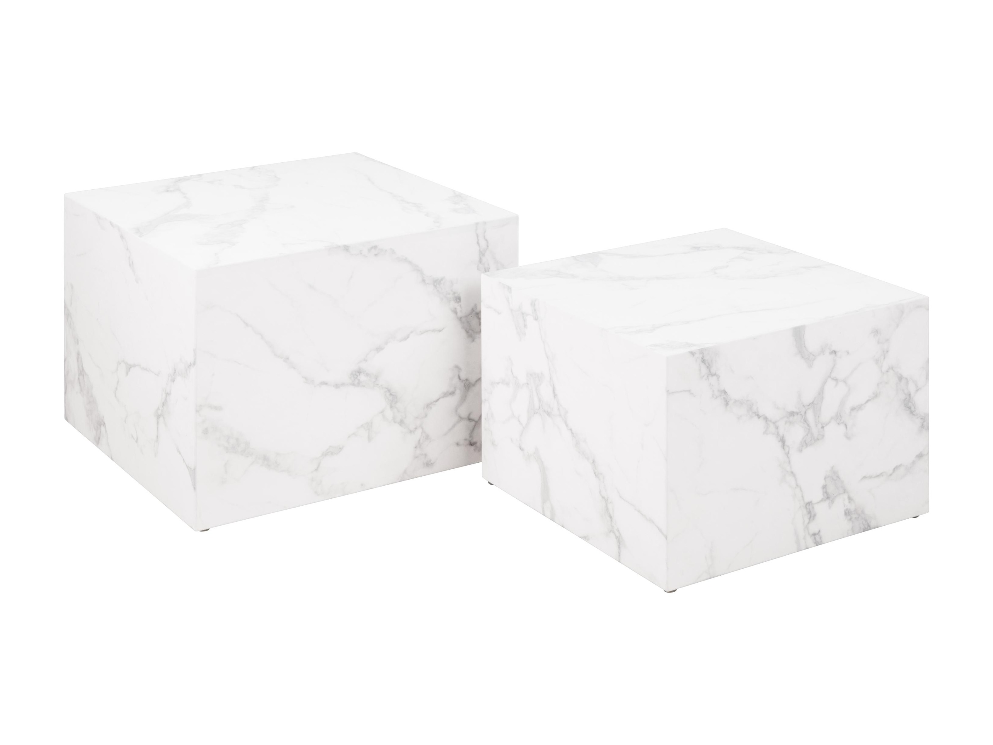 Couchtischset Norsica 603 (Weisser Marmor)