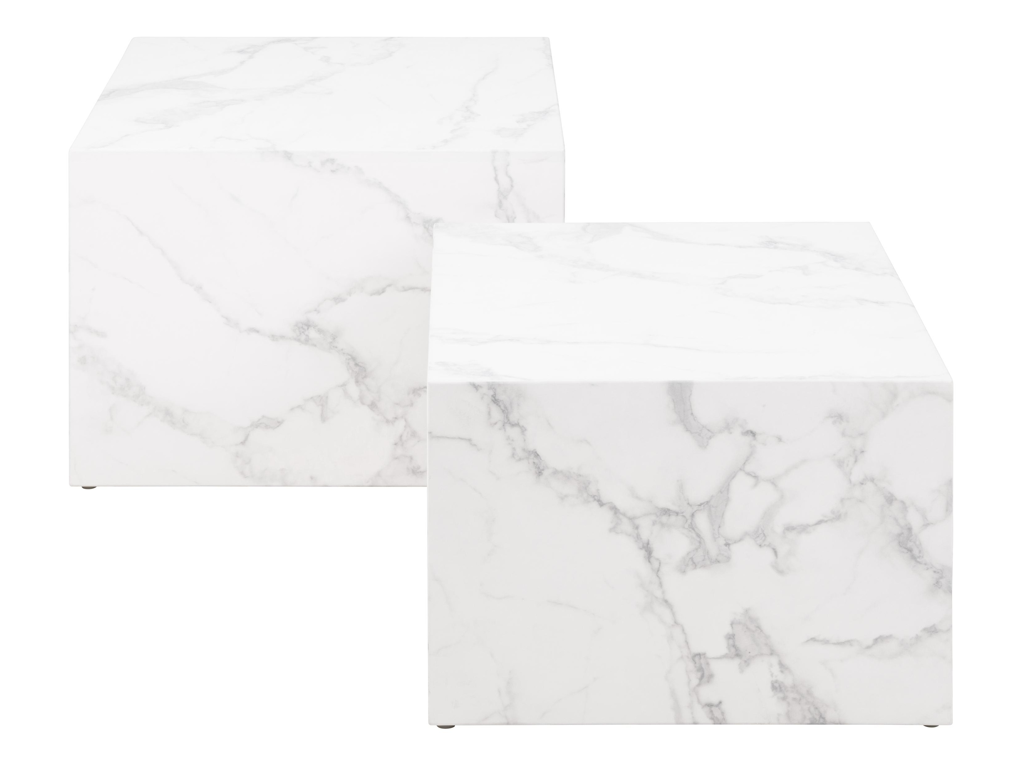 Couchtischset Norsica 603 (Weisser Marmor)