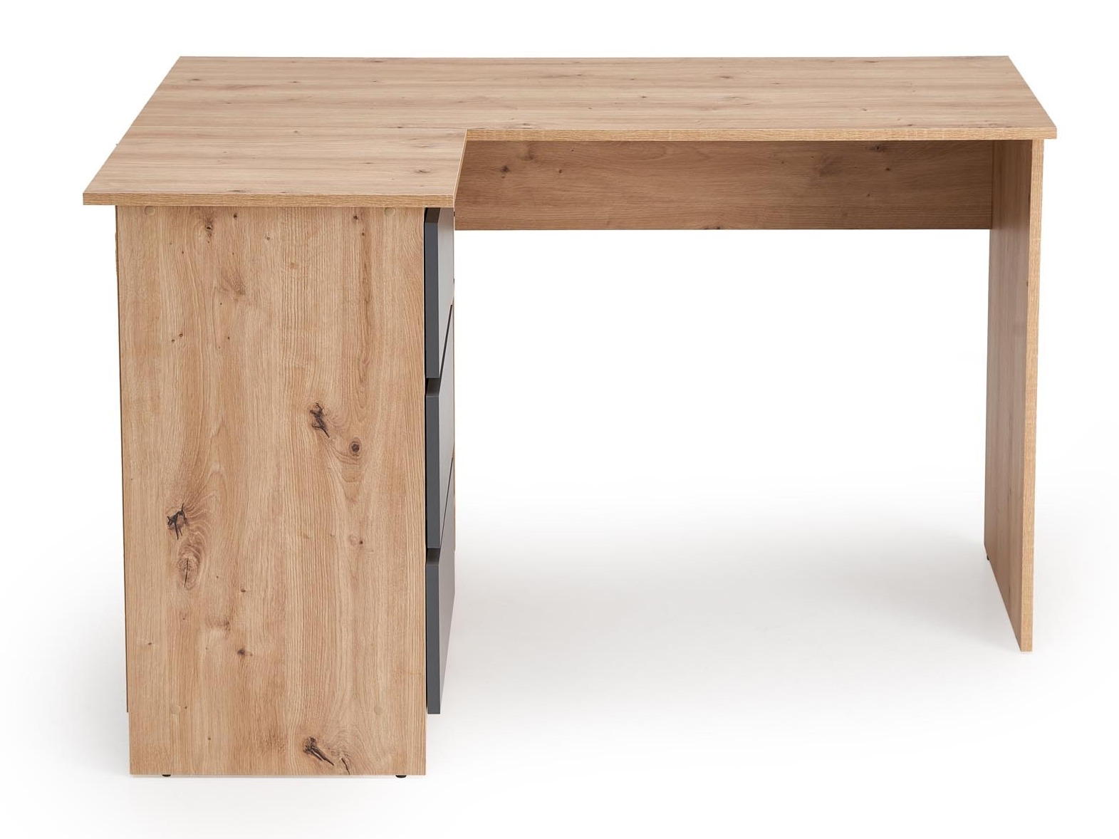 Eckschreibtisch Houston 1950 (Graphit + Artisan Eichenholzoptik)