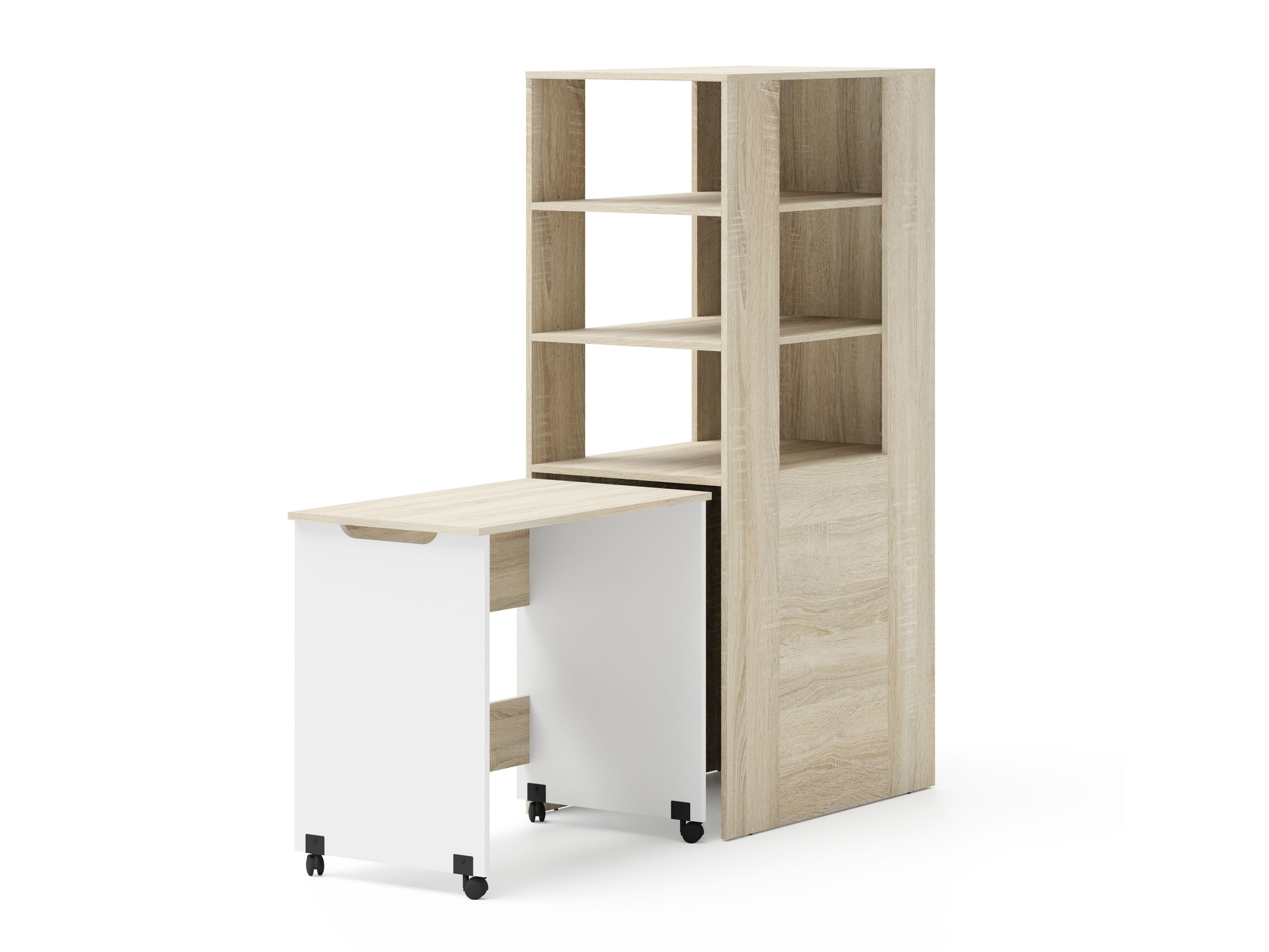 Kinderzimmer-Set Elitenu 104 (Sonoma eichenholz + Weiss)