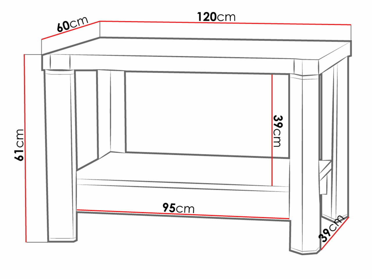 Couchtisch Lorelie 114 (Trüffel eiche)