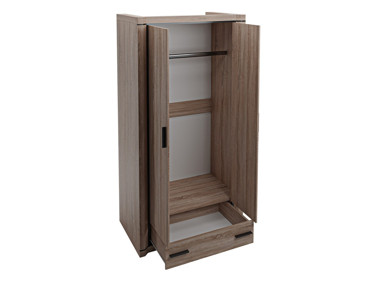 Kleiderschrank Lorelie 118 (Sonoma-Eiche)