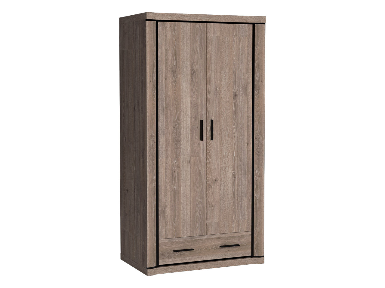 Kleiderschrank Lorelie 118 (Trüffel eichenholzoptik)