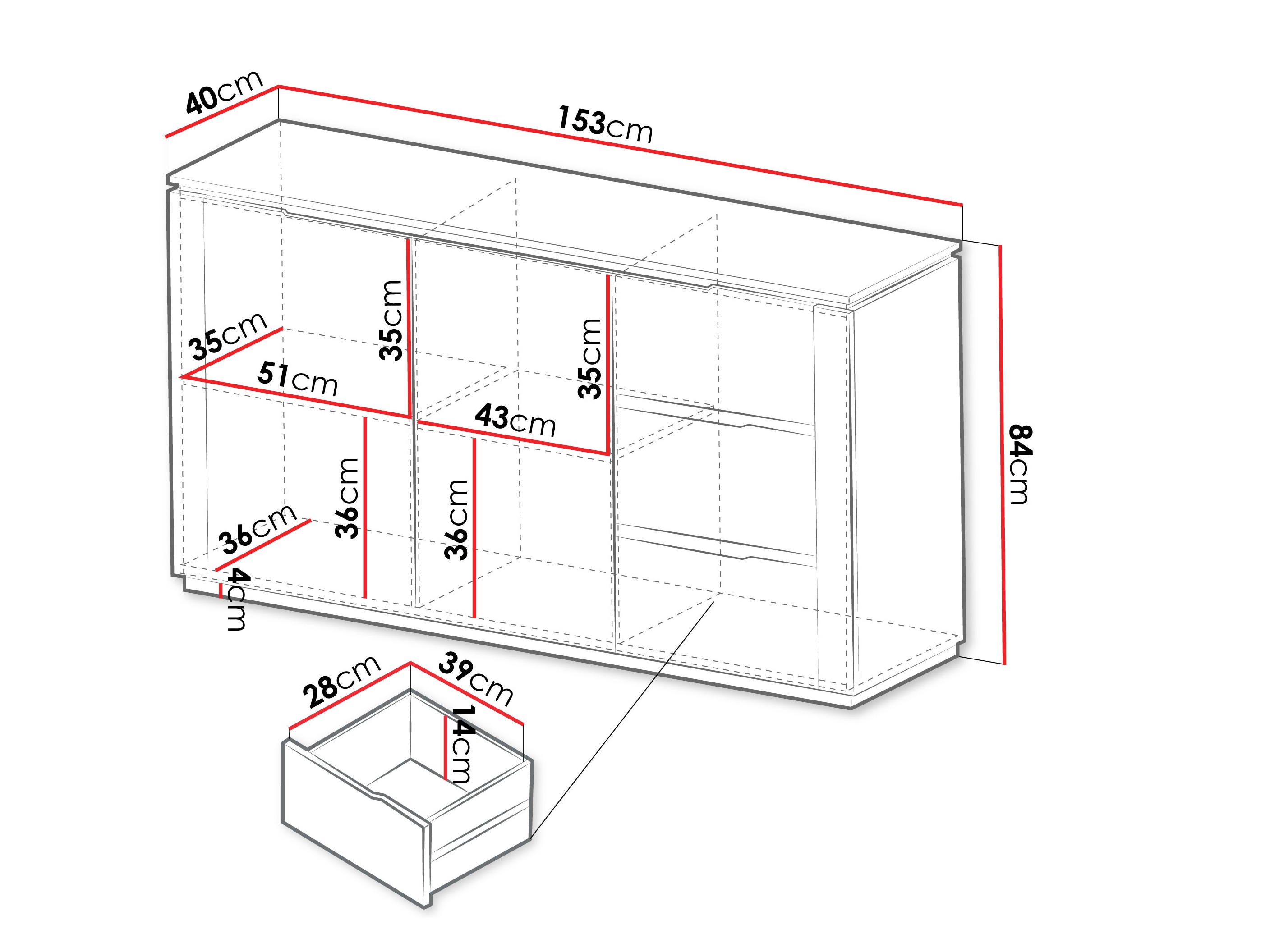 Kommoden Comfivo Ovitas