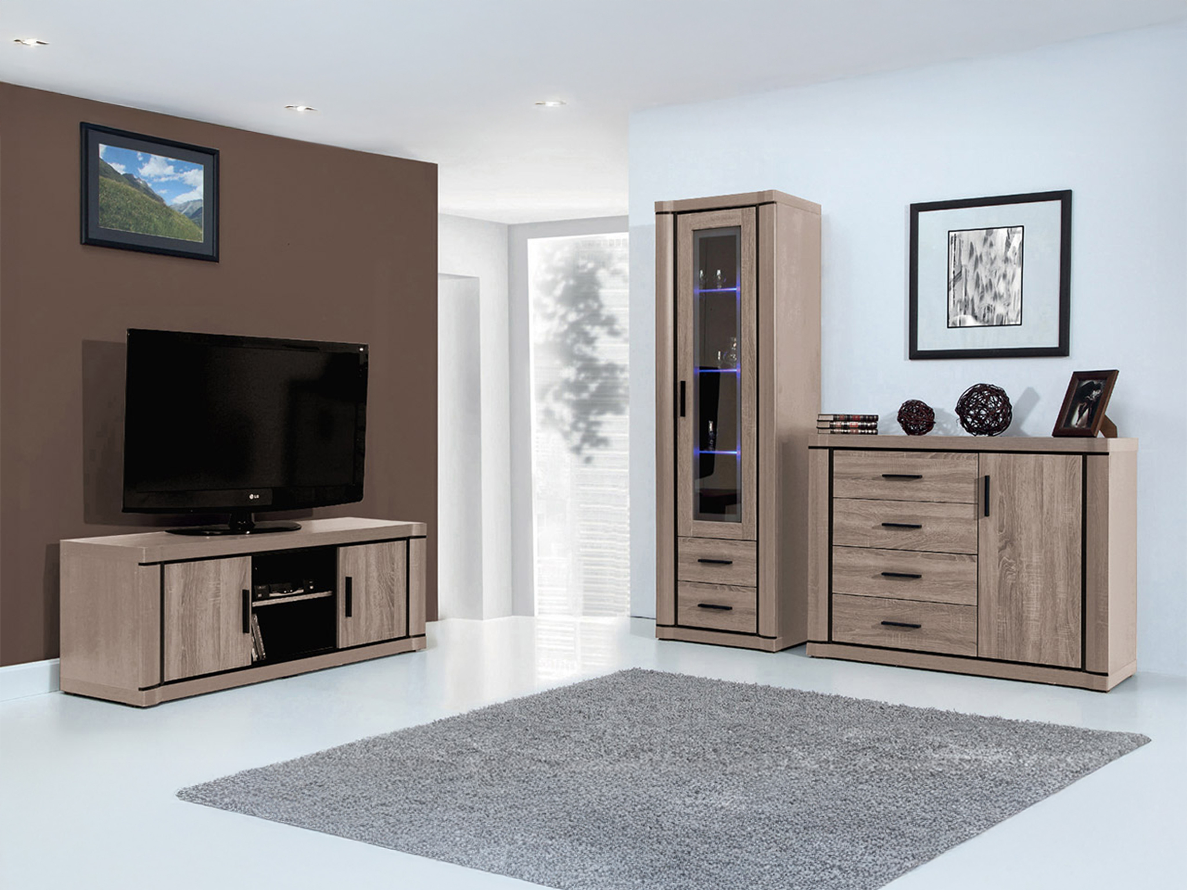 Kommoden Lorelie 102 (Trüffel eichenholzoptik)