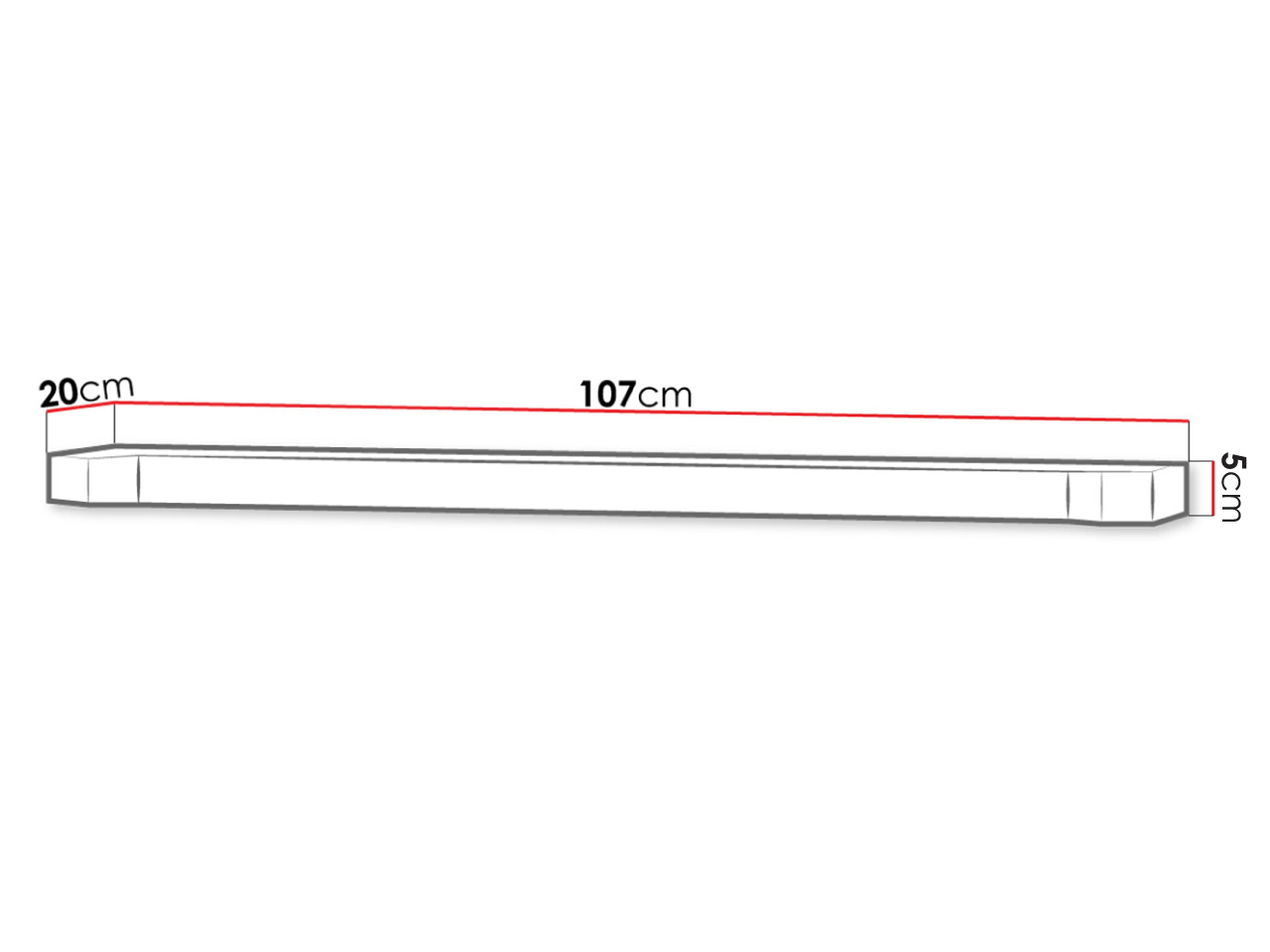 Wandregal Lorelie 109 (Trüffel eichenholzoptik)