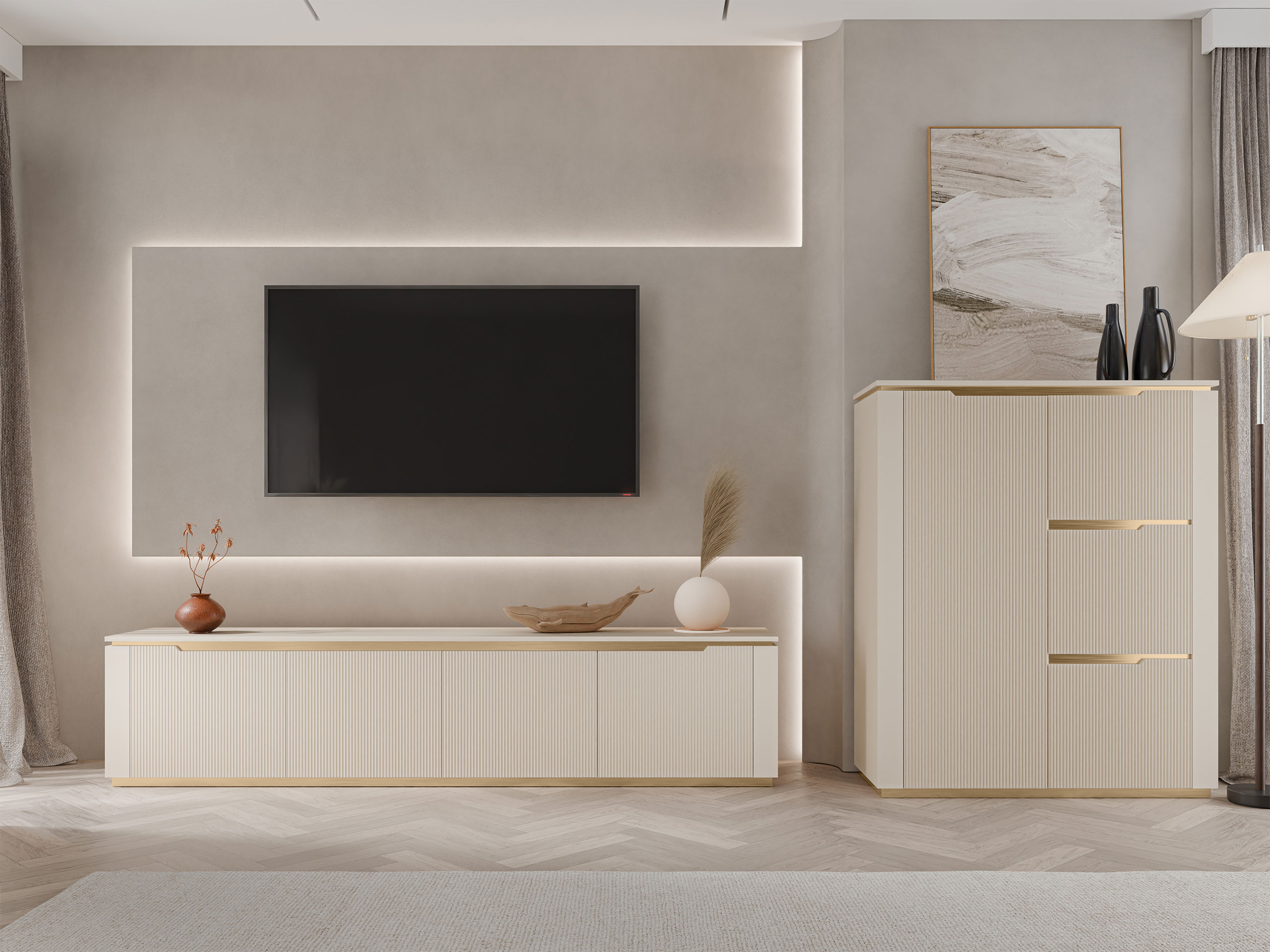 Wohnzimmer-Sets Comfivo Elivelo 105