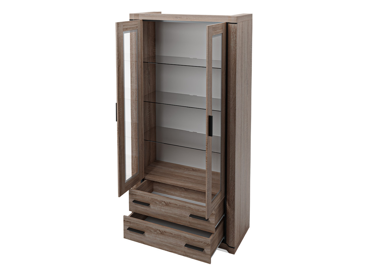 Wohnzimmer-Sets Lorelie 125 (Trüffel eichenholzoptik)