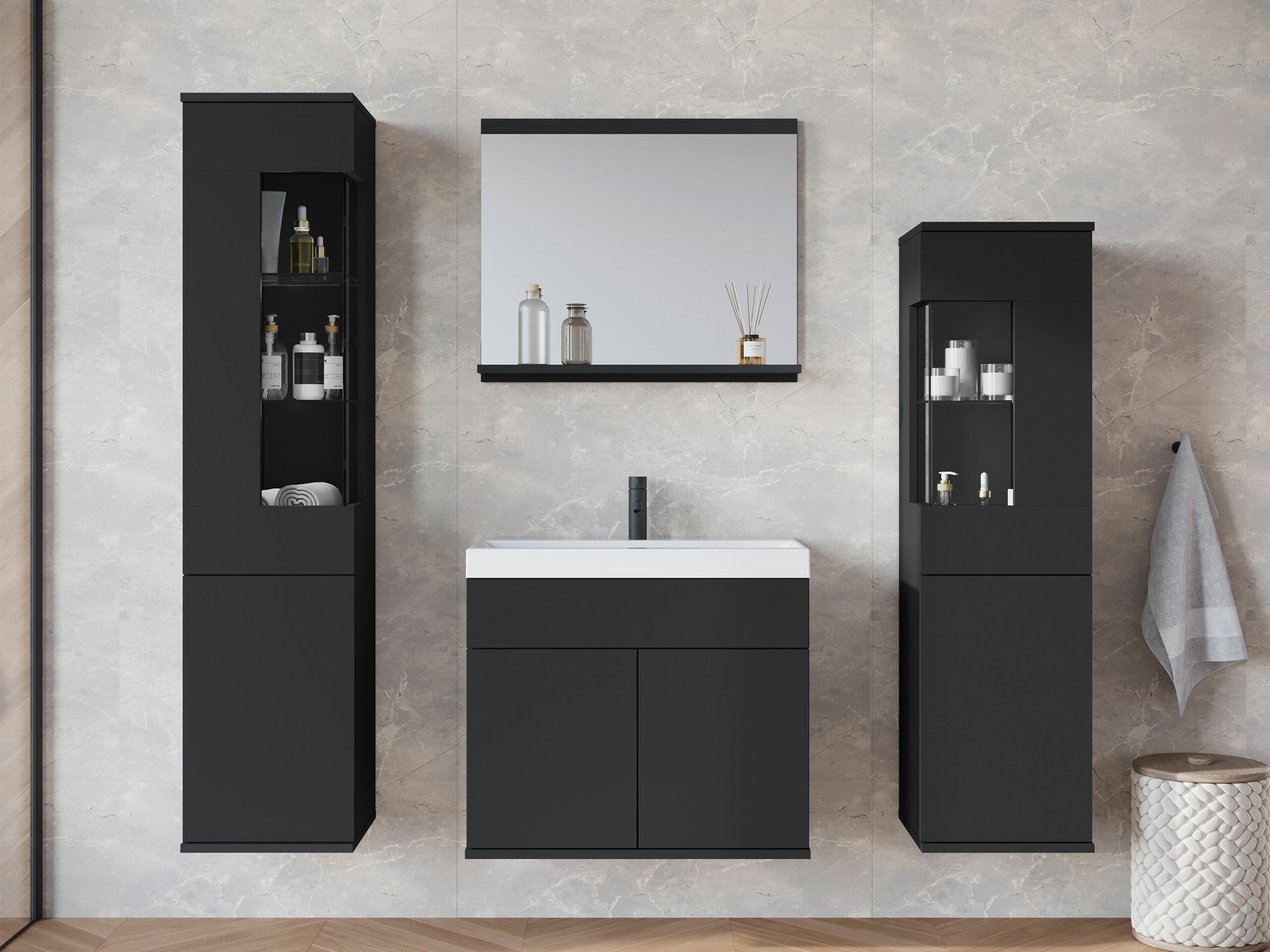 Badezimmer-Set Sarasota 194 (Graphit)