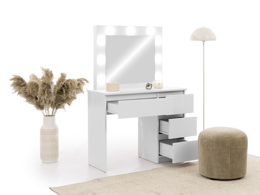 Schminktisch Murrieta 194 (Weiss)