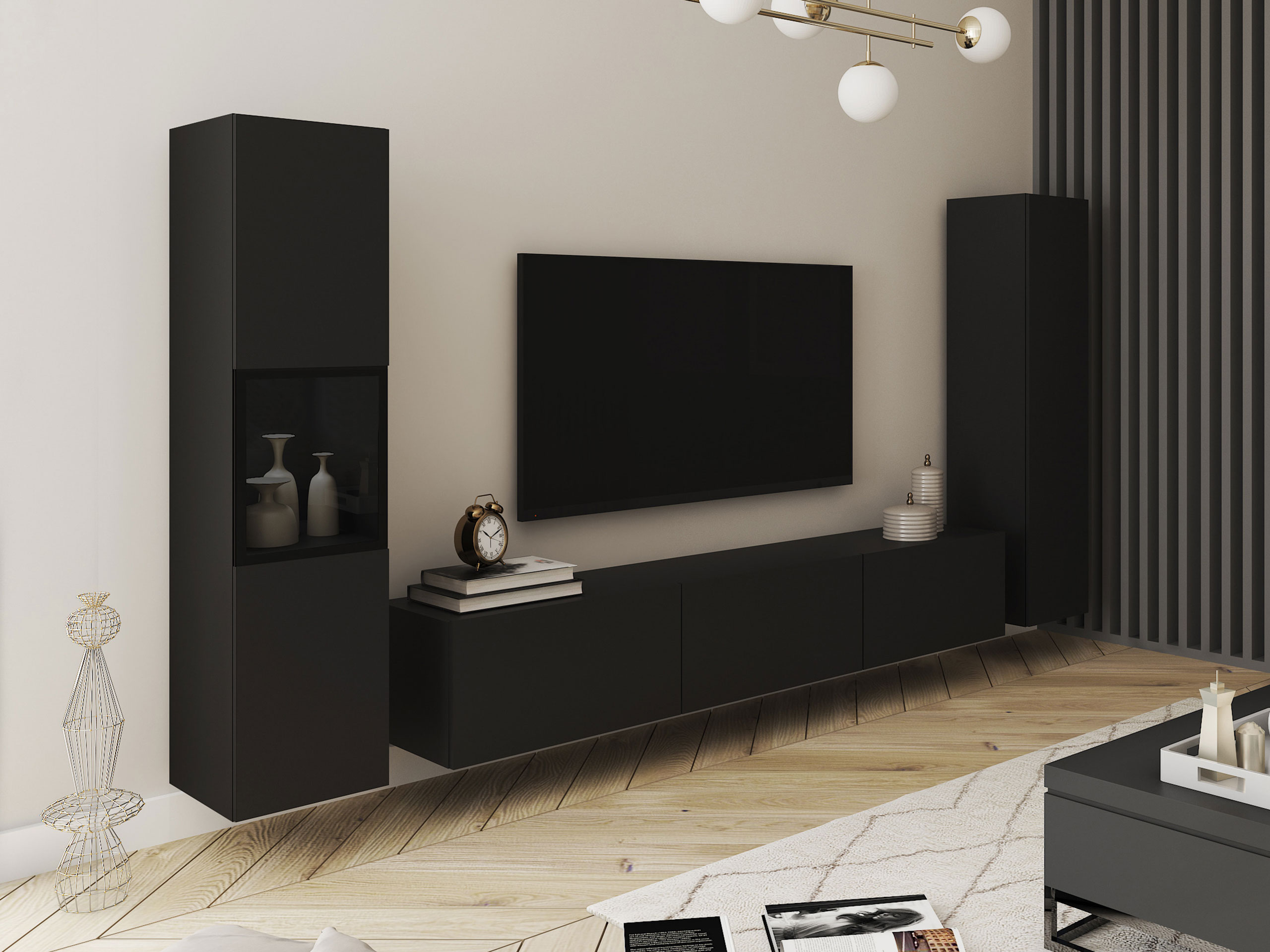 Wohnzimmer-Sets Sarasota 193 (Graphit)