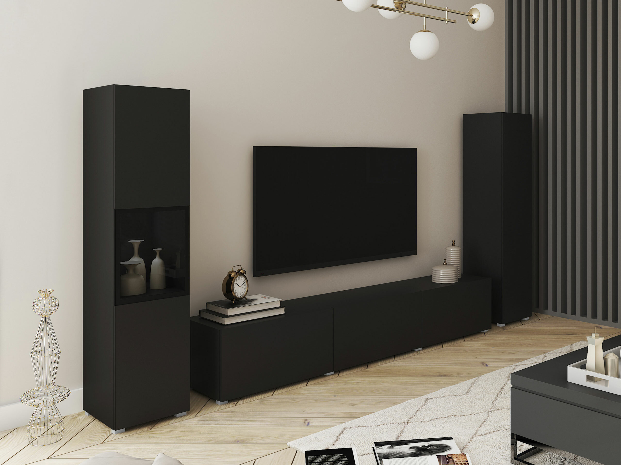 Wohnzimmer-Sets Sarasota 193 (Graphit)