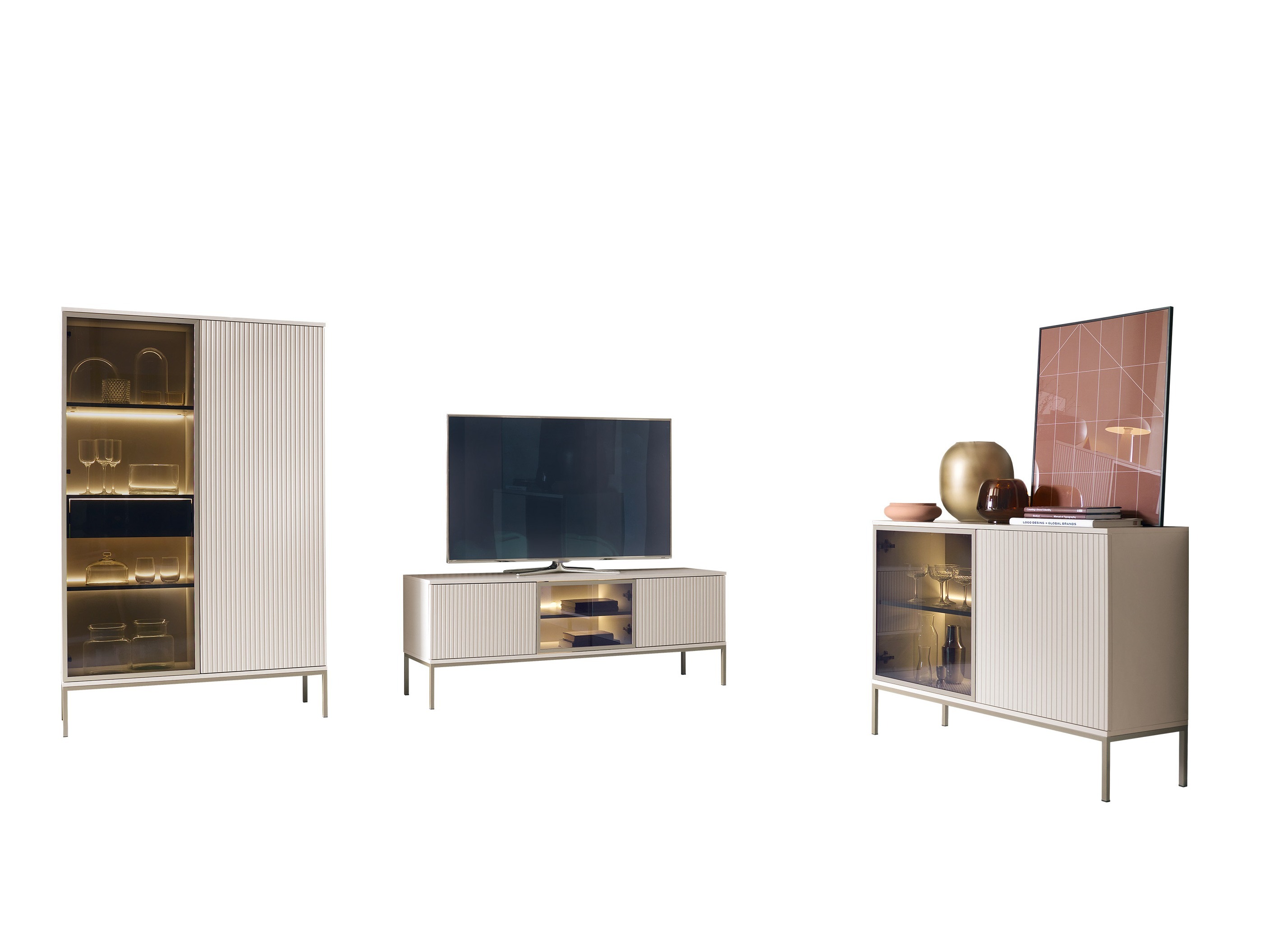 Wohnzimmer-Sets Soferi 113 (Kaschmir)