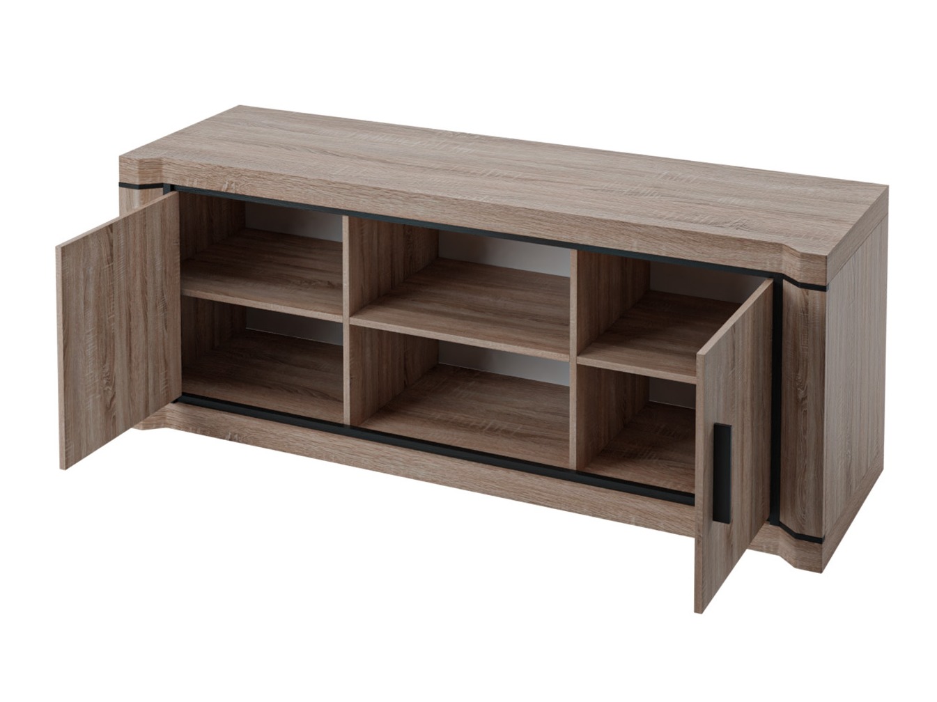 Wohnzimmer-Set Lorelie 124 (Sonoma-Eiche)
