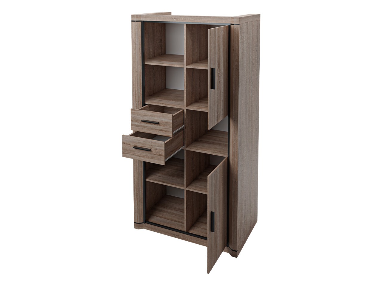 Wohnzimmer-Set Lorelie 124 (Sonoma-Eiche)