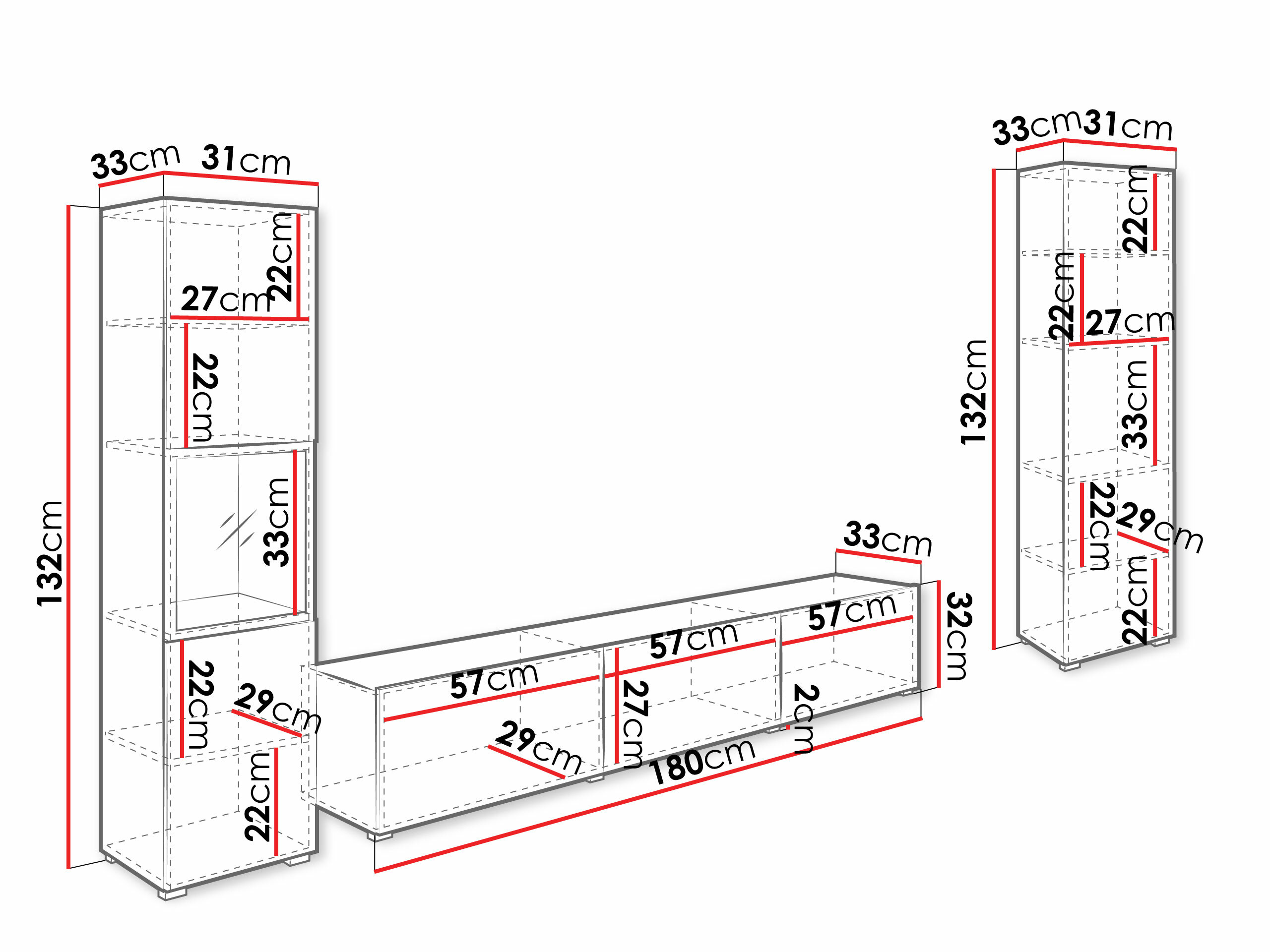 Wohnzimmer-Sets Sarasota 193 (Graphit)