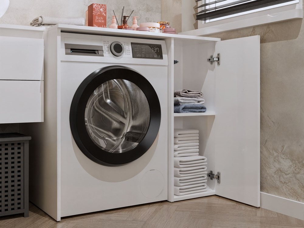 Stehender Badezimmerschrank Balelbo 114 (Weiss)