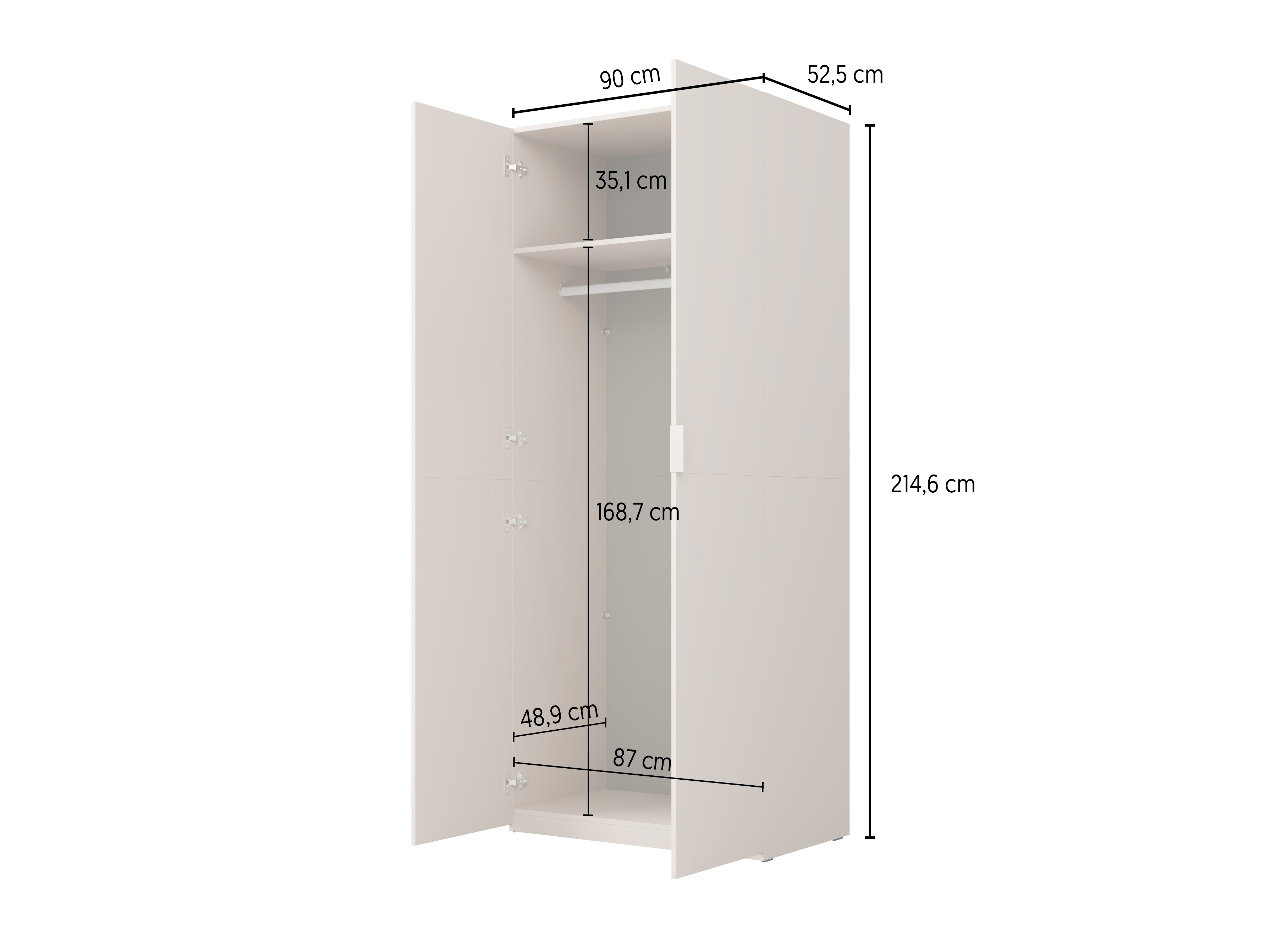 Kleiderschrank Austin 387 (Kaschmir)