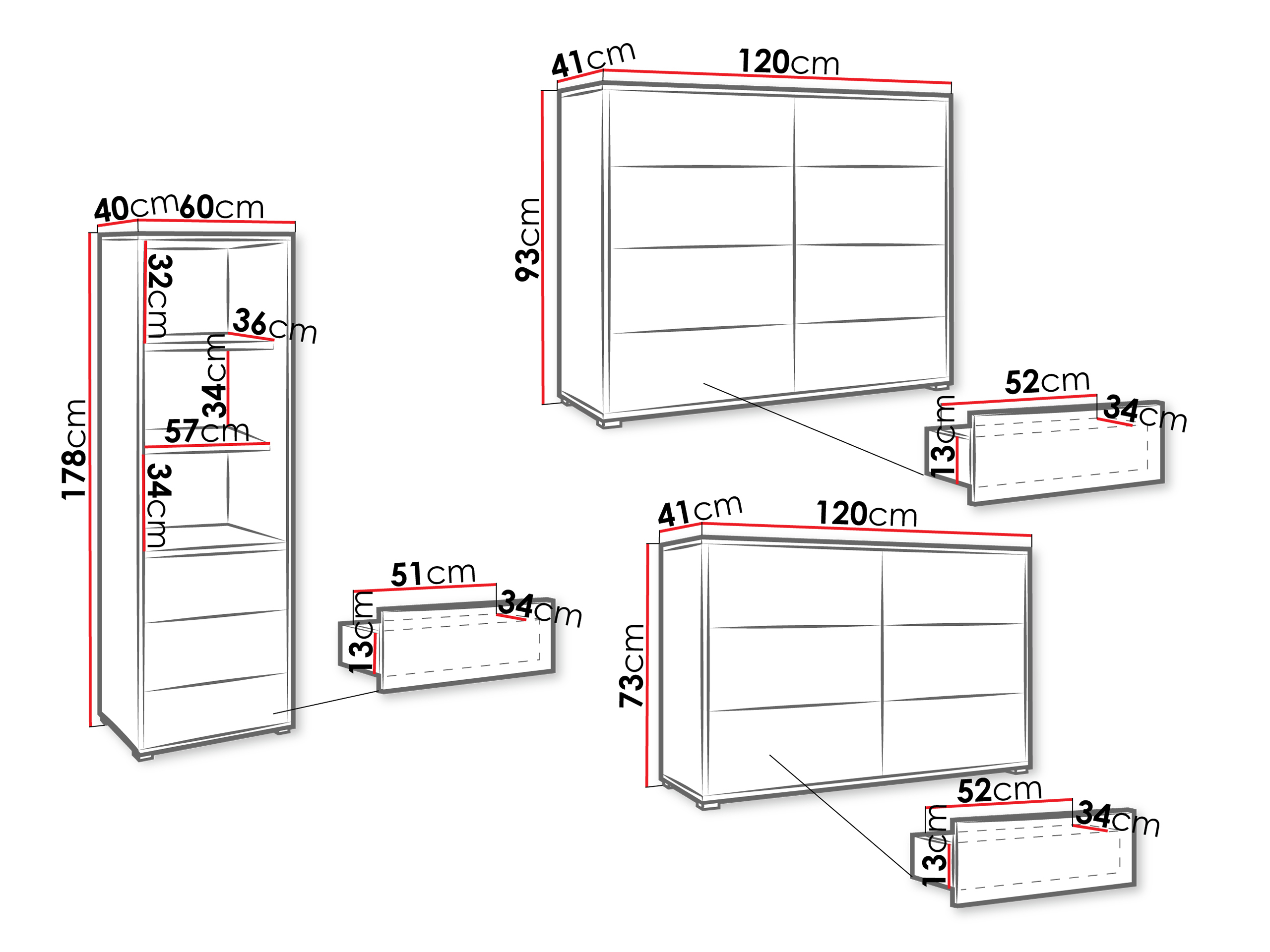 Wohnzimmer-Sets Comfivo Fersoe 107 (Weiss)