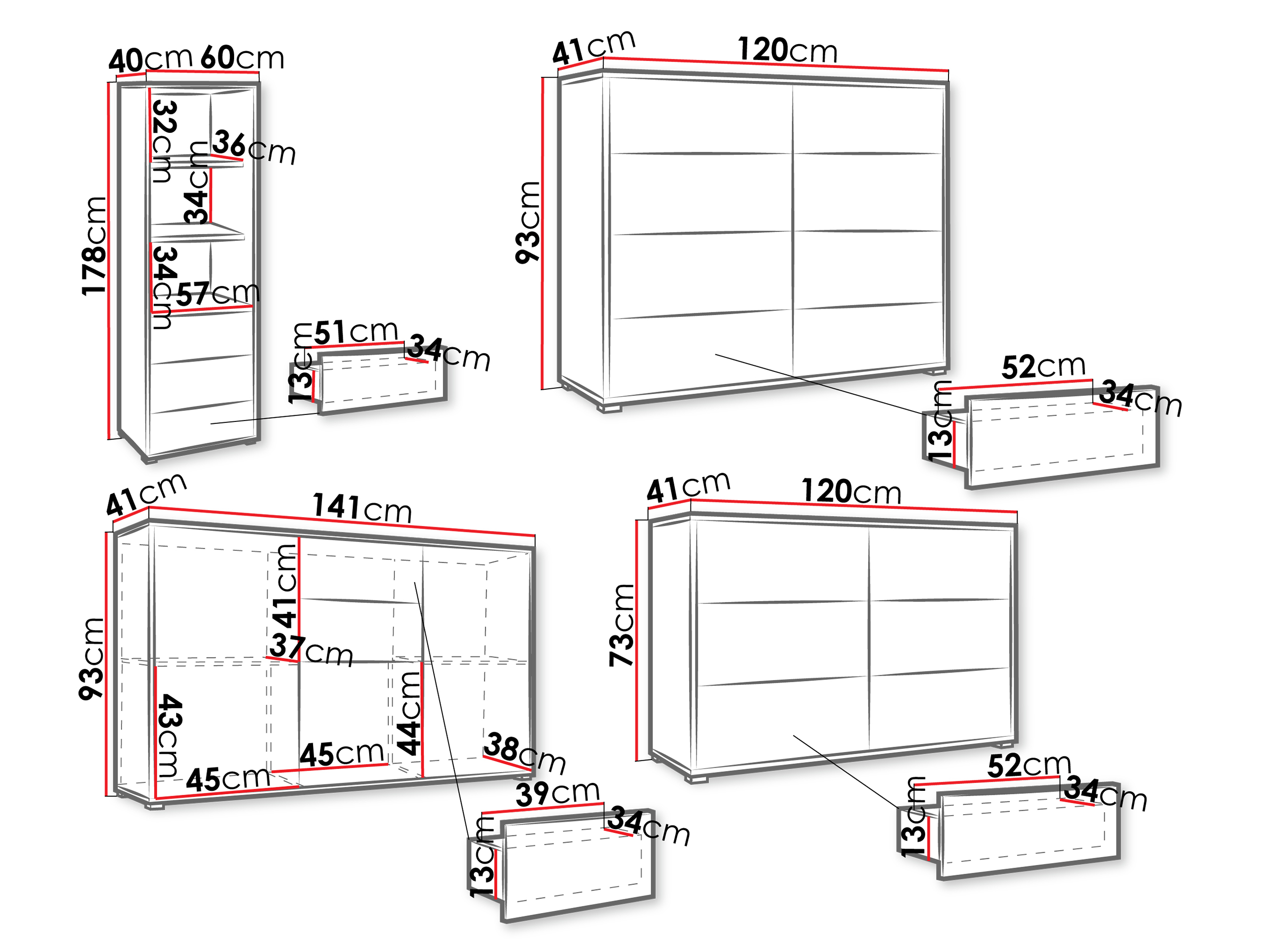 Wohnzimmer-Sets Comfivo Fersoe 108 (Weiss)