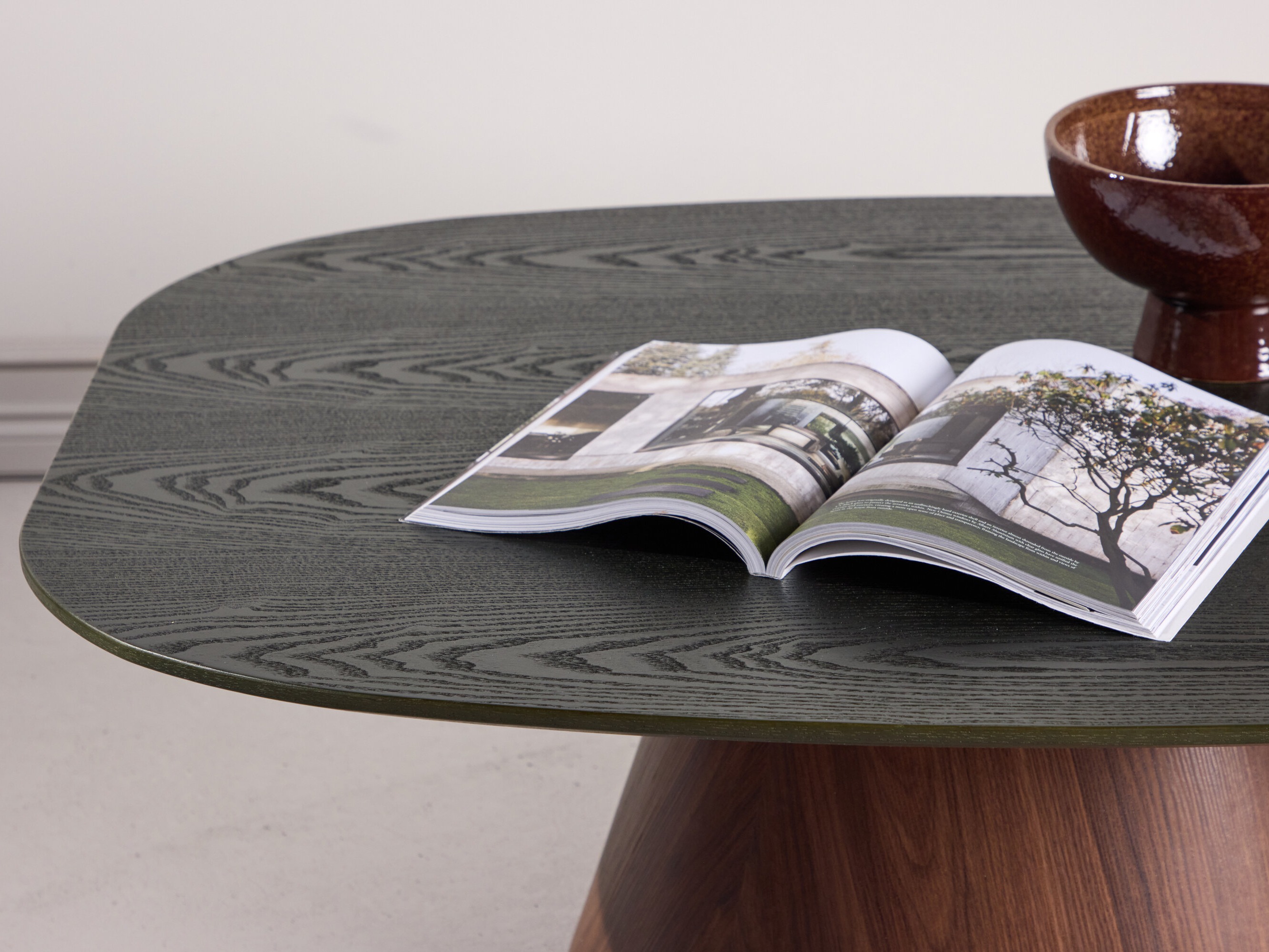 Couchtisch Dallas 4976 (Dunkelgrün + Braun)