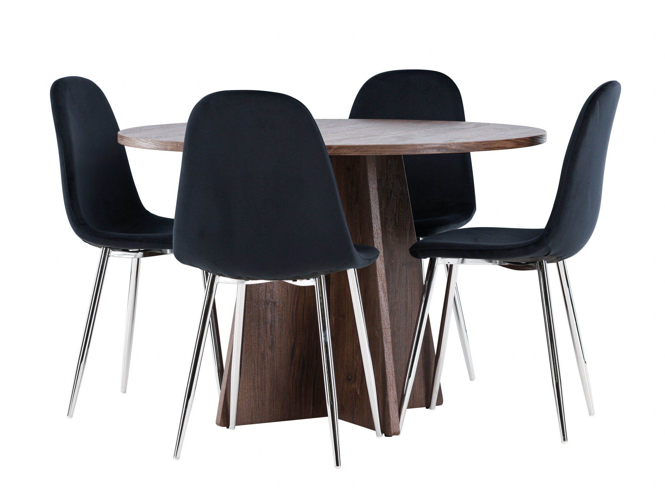 Essgruppe Dallas 5009 (Schwarz + Silber)