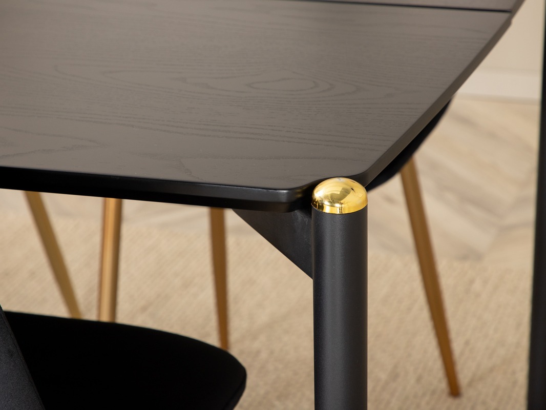 Essgruppe Dallas 5016 (Schwarz + Gold)