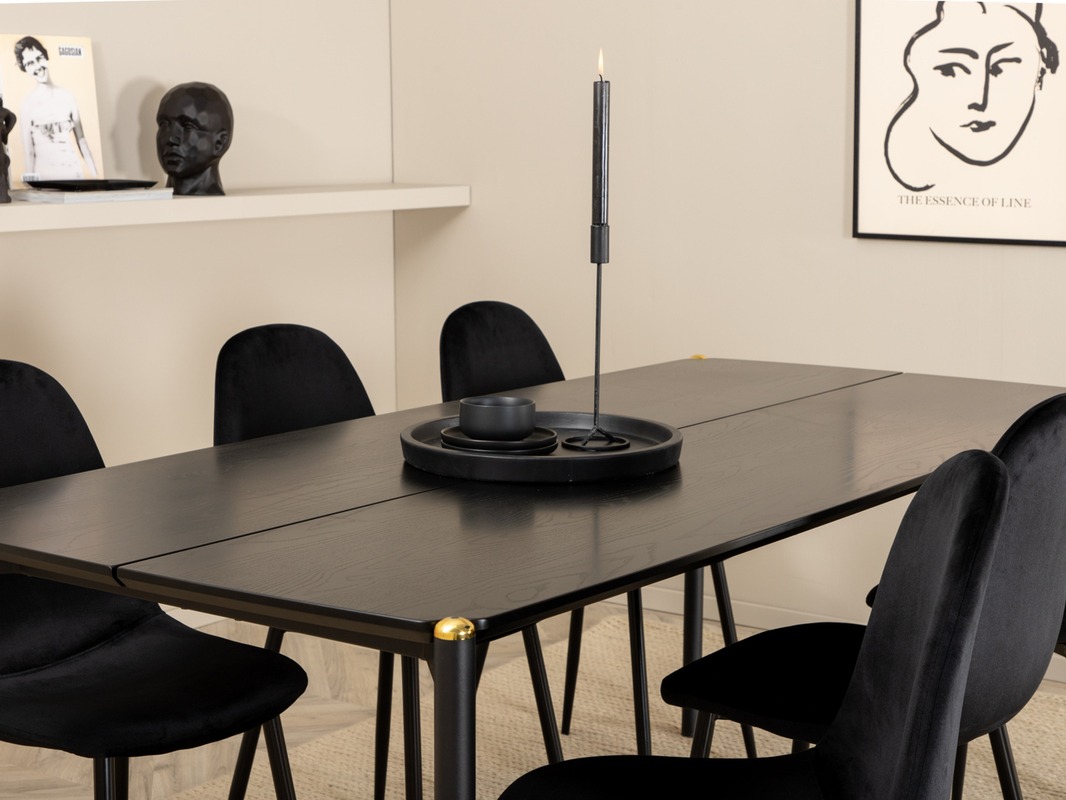 Essgruppe Dallas 5016 (Schwarz)