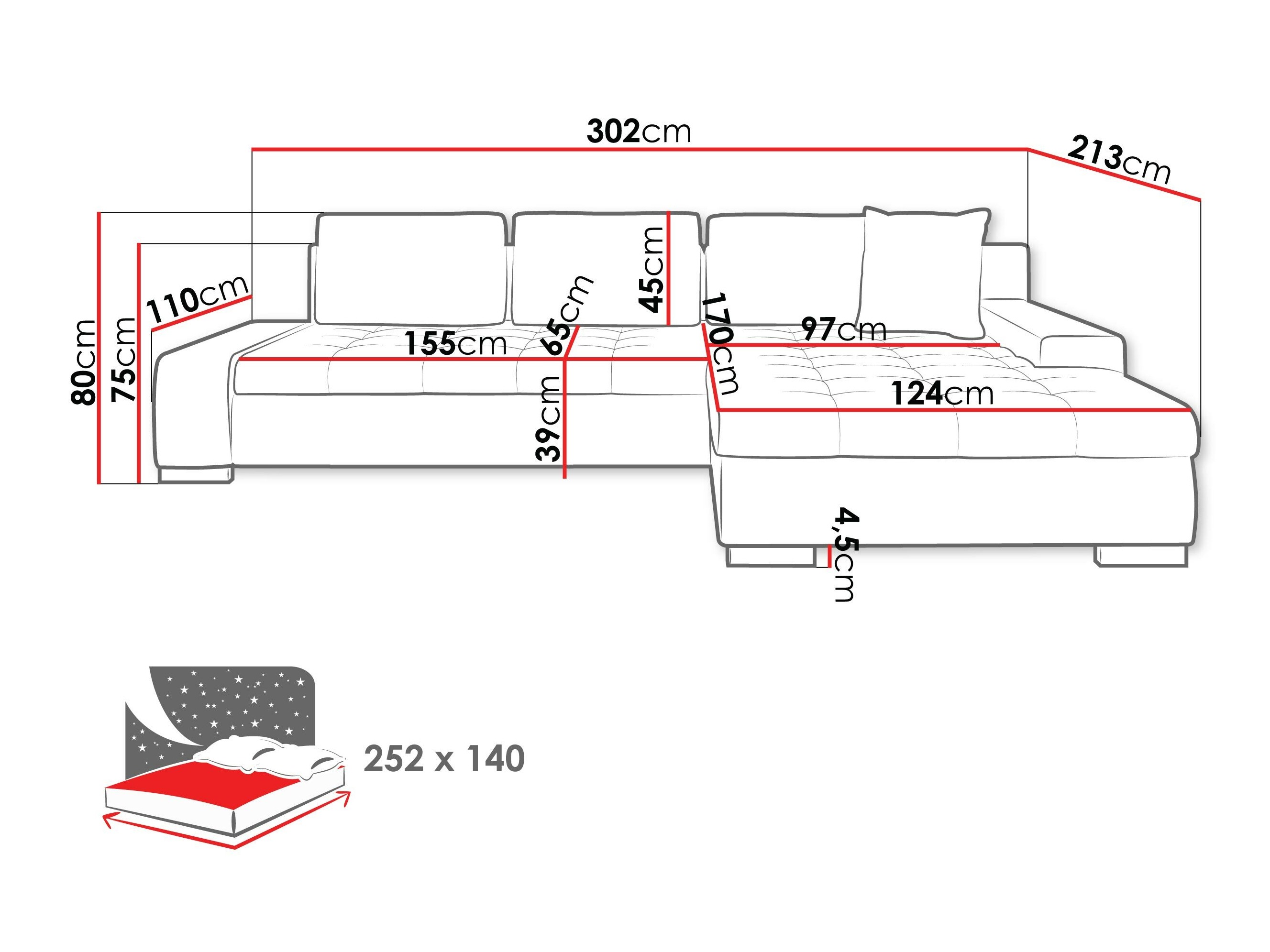 Ecksofa Comfivo Nitor II (Rico 12)