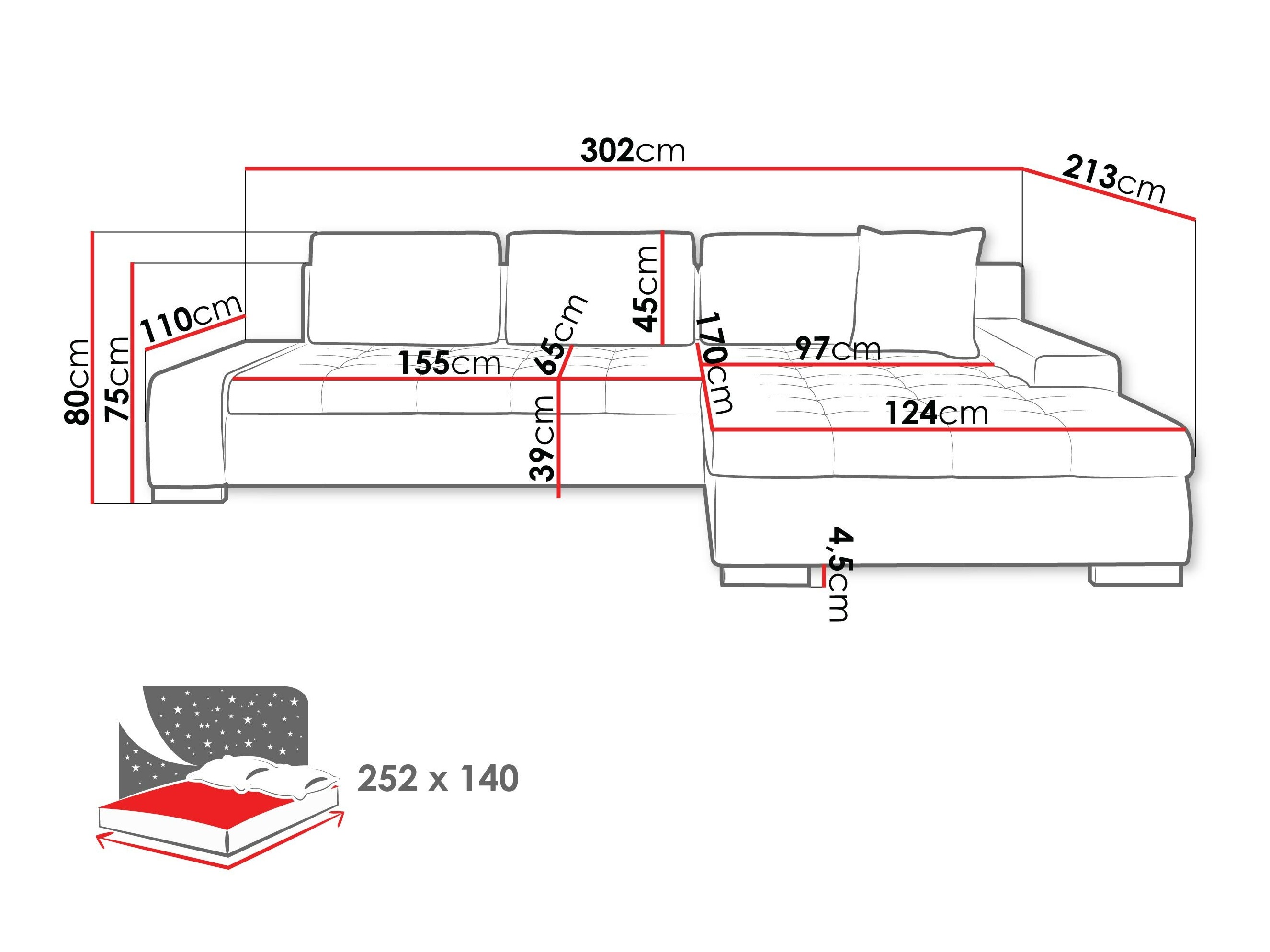 Ecksofa Comfivo Nitor II (Soft 011 + Lawa 06)
