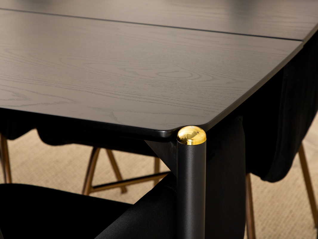 Essgruppe Dallas 5034 (Schwarz + Kupfer)