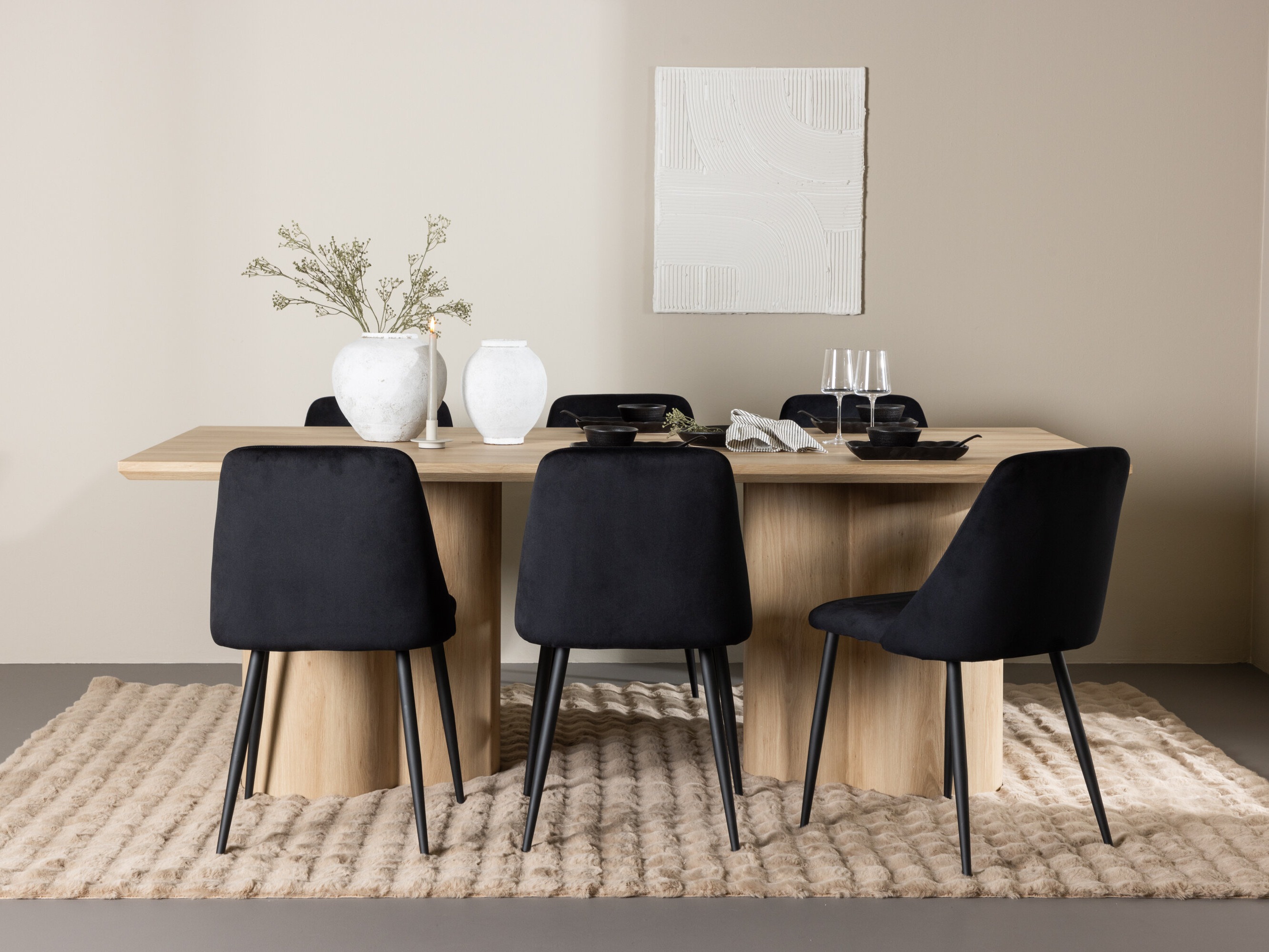 Essgruppe Dallas 5182 (Helles Holz)