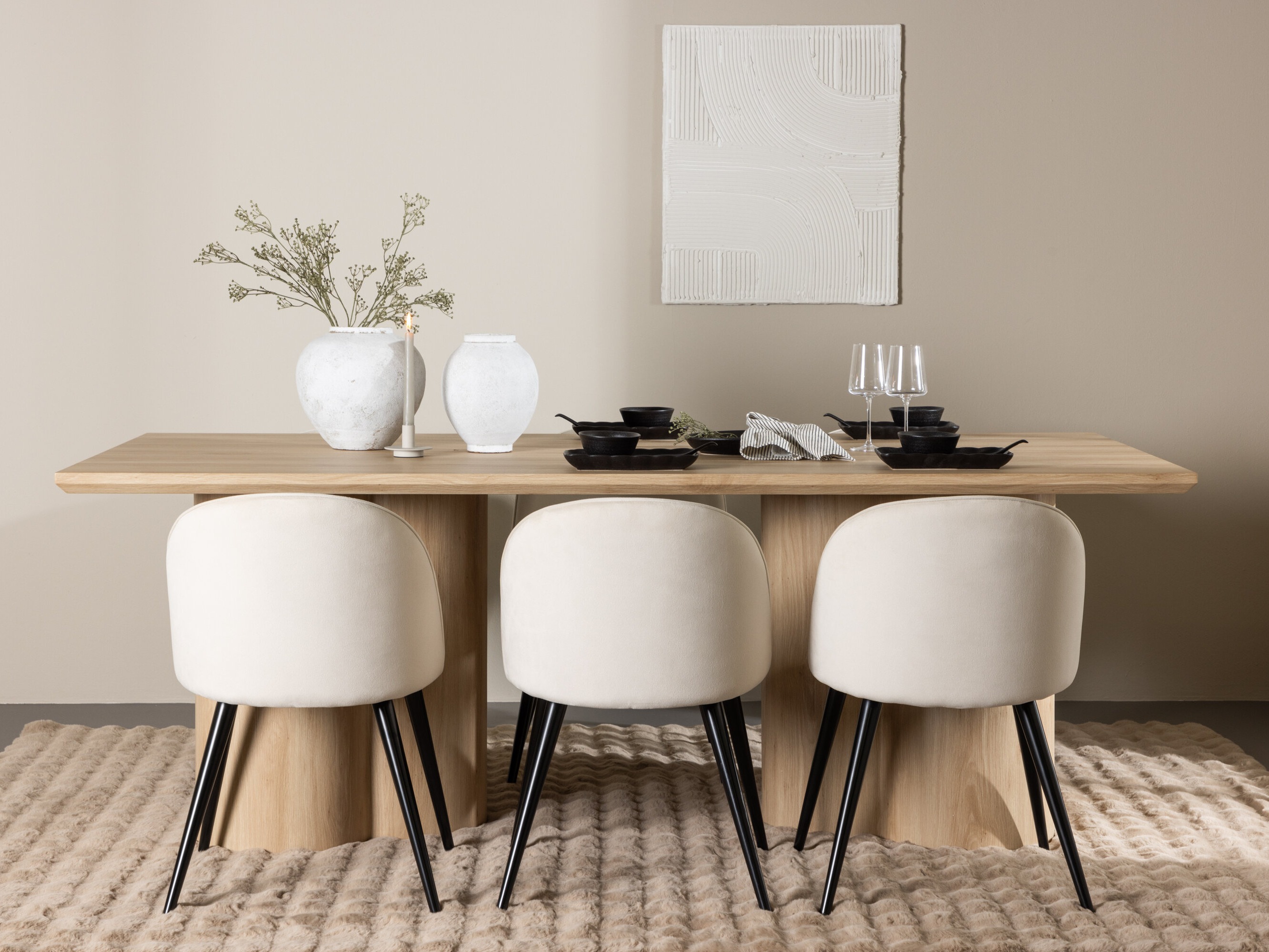 Essgruppe Dallas 5330 (Helles Holz)