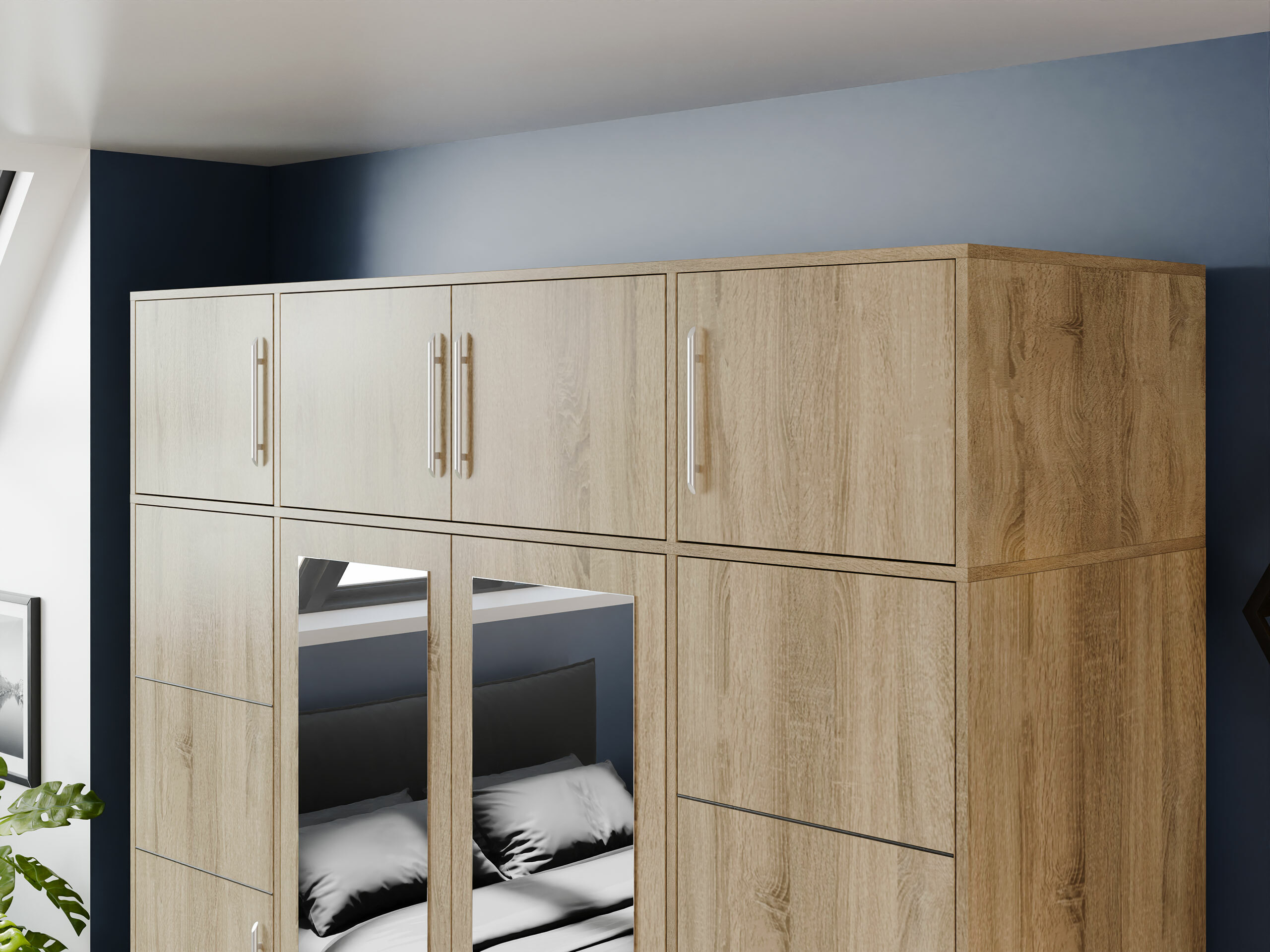 Sideboard Dortivu 146 (Sonoma eichenholz)