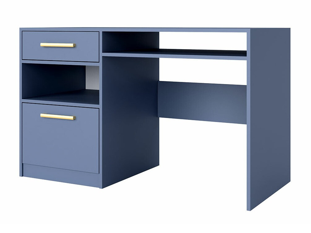 Bürotisch Delbalo 102 (Blau + Gold)