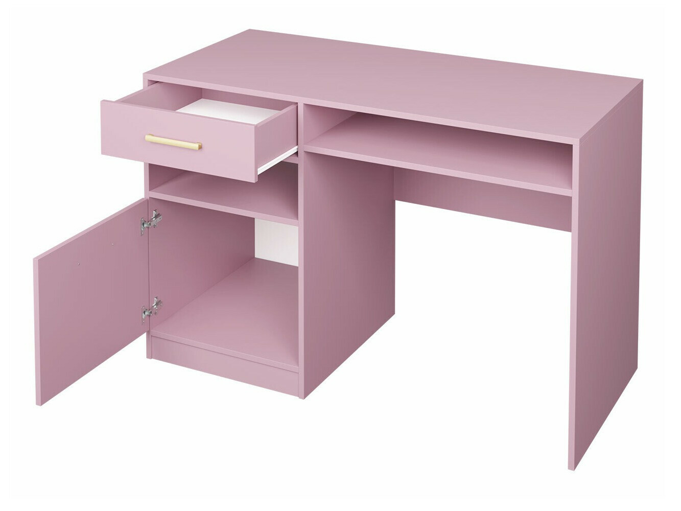 Bürotisch Rosa (Grün + Gold)