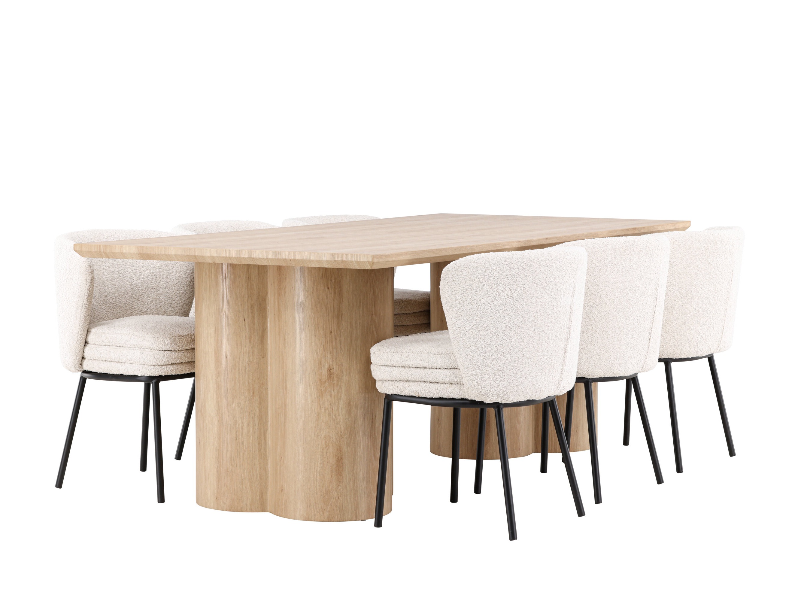 Essgruppe Dallas 5176 (Helles Holz)