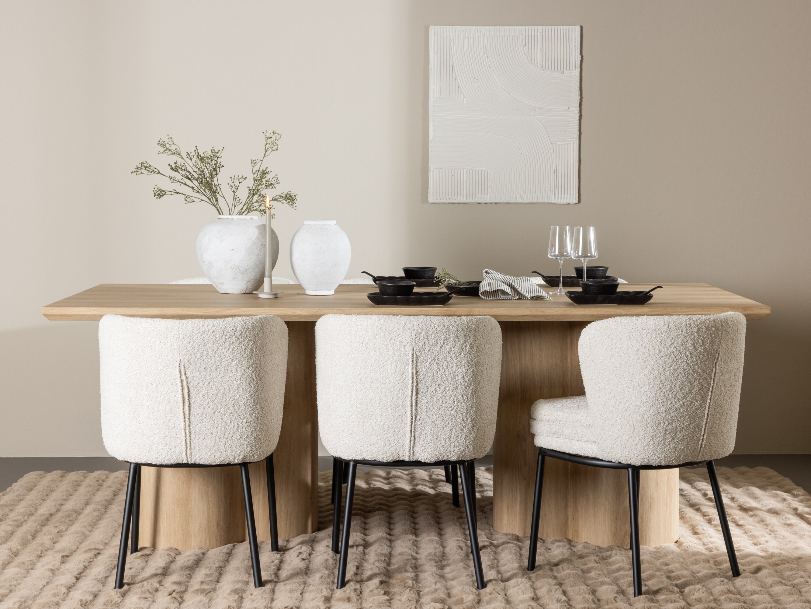 Essgruppe Dallas 5176 (Helles Holz)