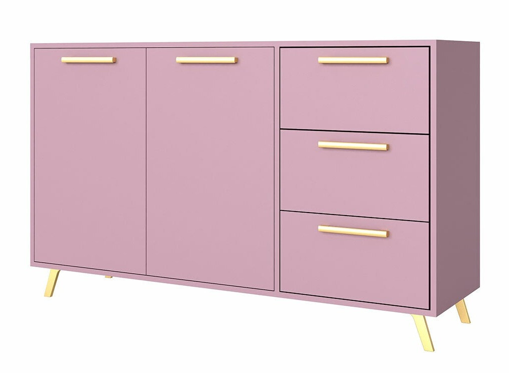 Kommode Rosa (Lila + Gold)