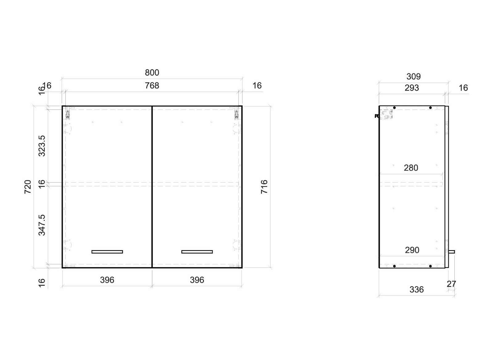 Modularer Wandschrank Quti 116
