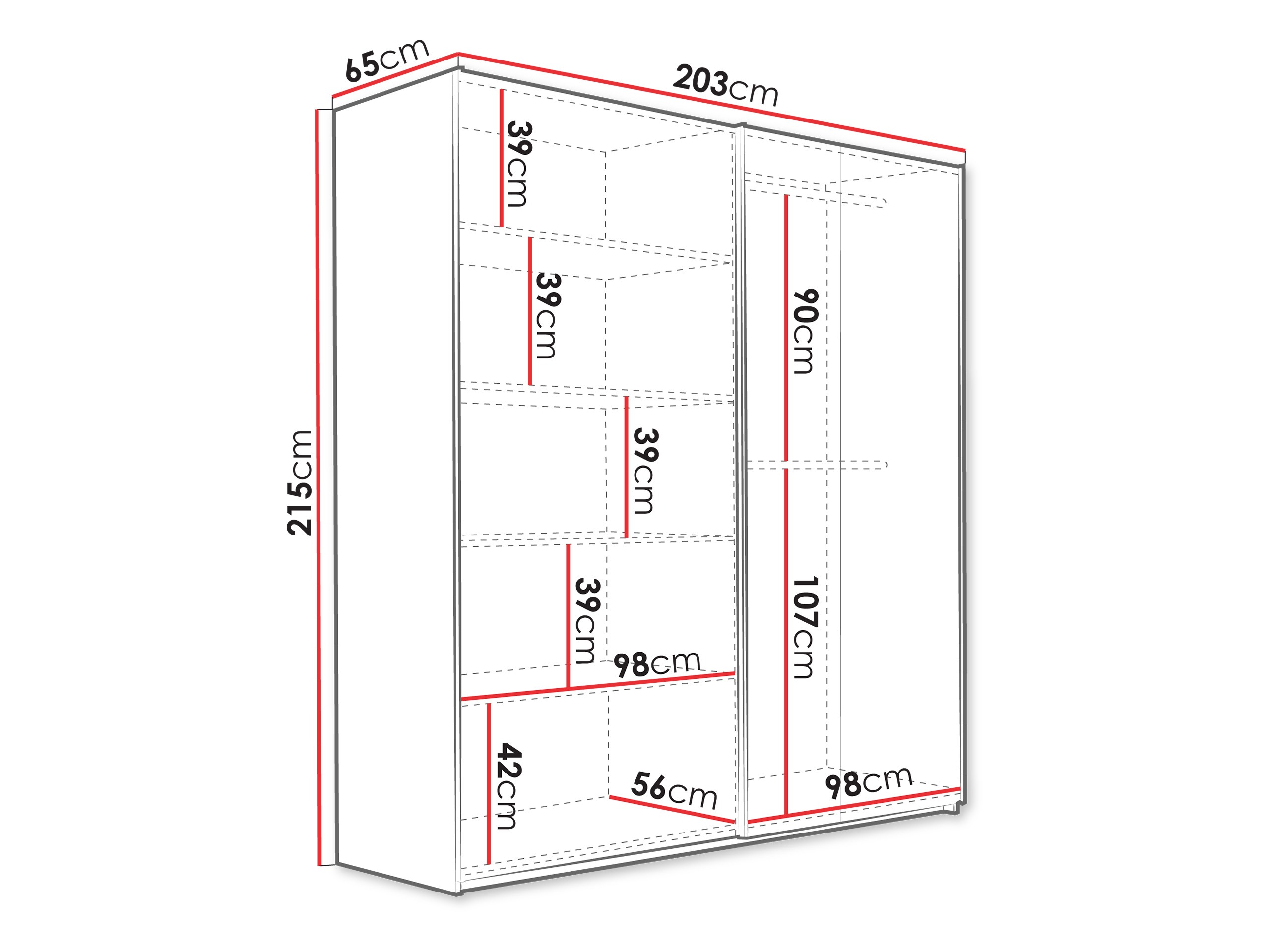 Kleiderschrank Honolulu 267